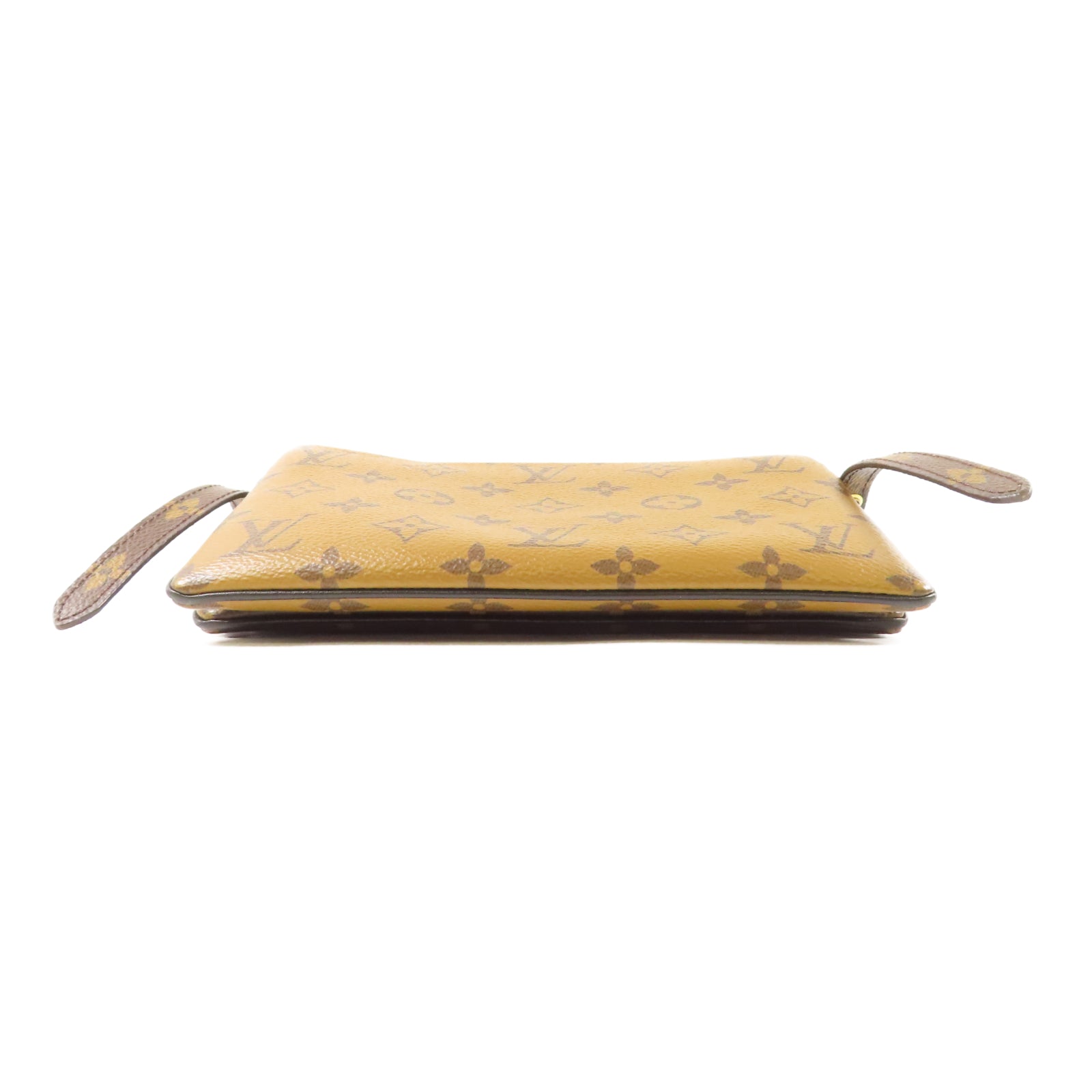 LOUIS VUITTON 【激減優惠】Monogram Reverse Multi Pochette金扣肩背袋啡色/黑色