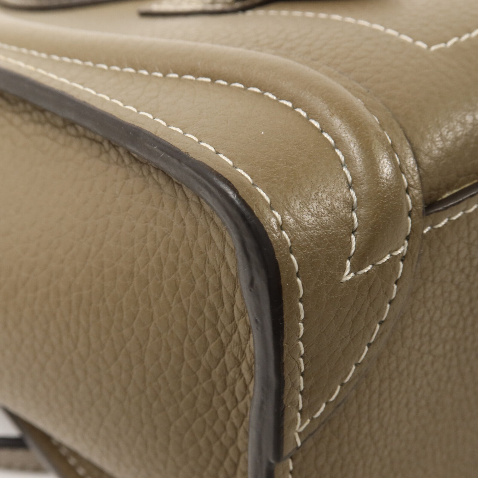 CELINE 牛皮皮革Nano Luggage手挽肩背兩用袋