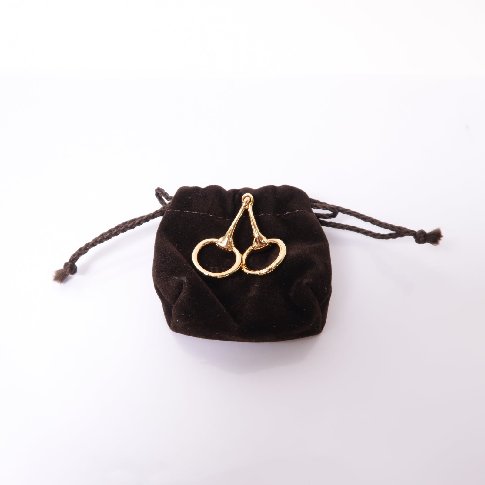 HERMES 【激減優惠】金屬Scarf Ring圍巾環金色
