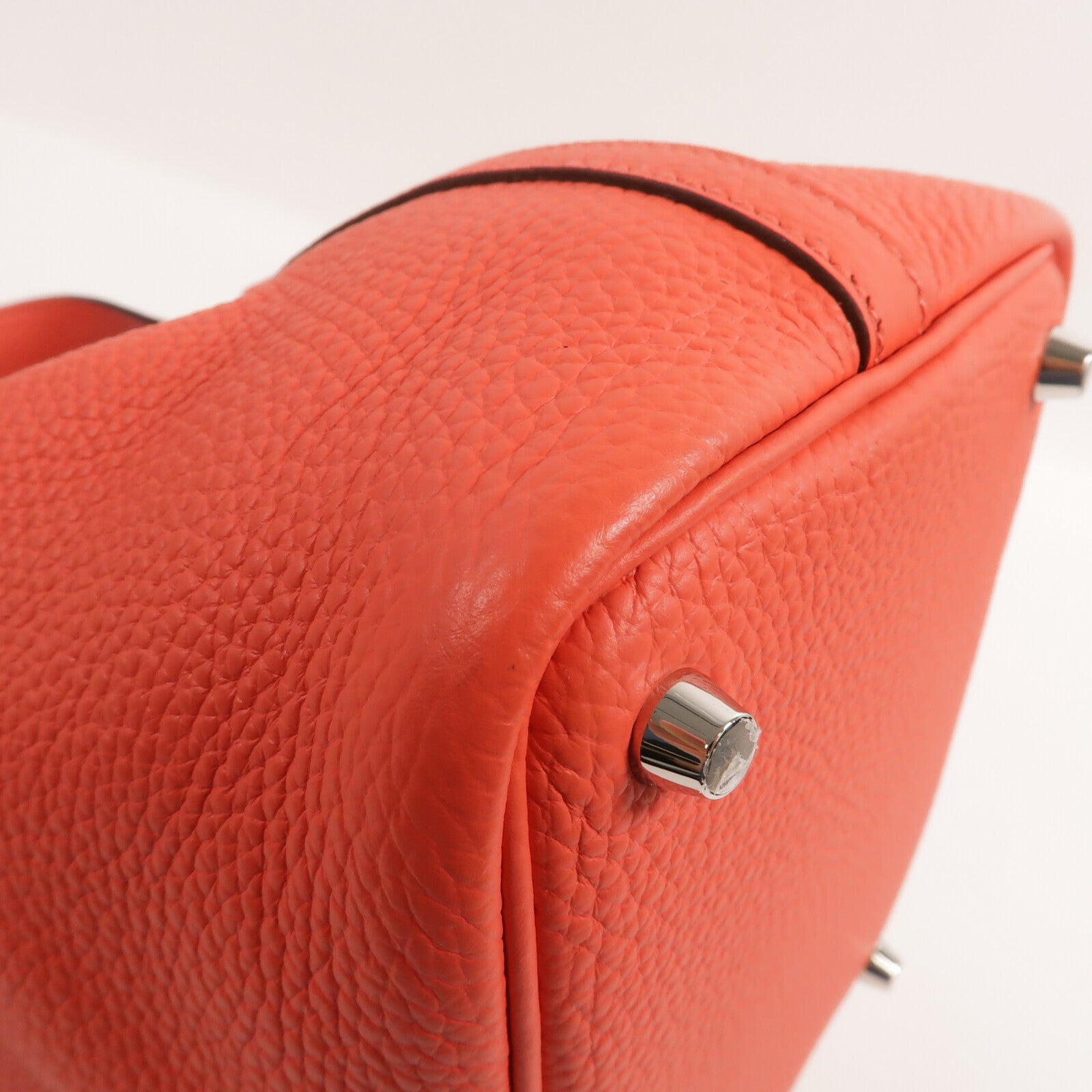 HERMES Clemence皮革Picotin PM手挽袋Rose Jaipur