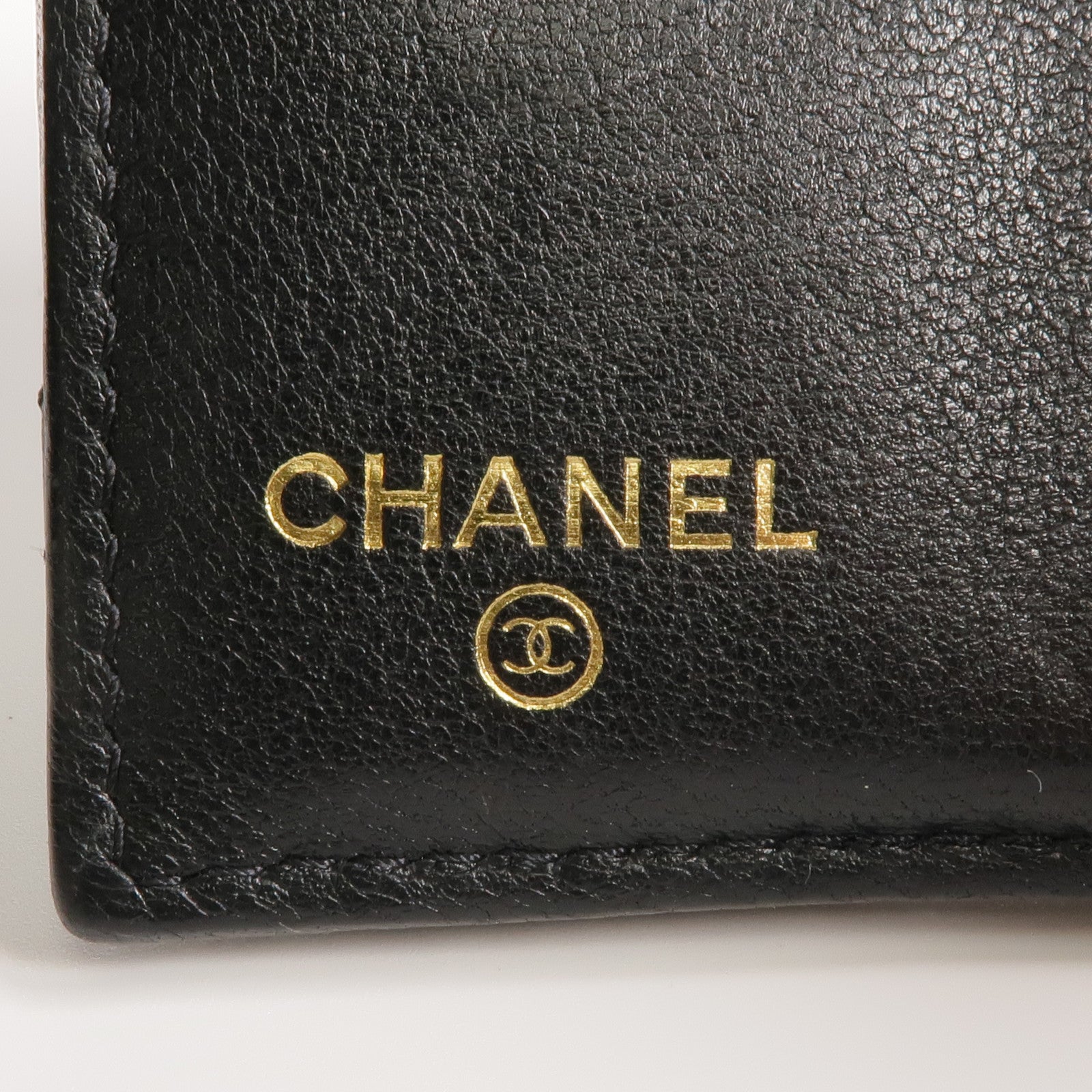 CHANEL 羊皮皮革Wallet金扣錢包