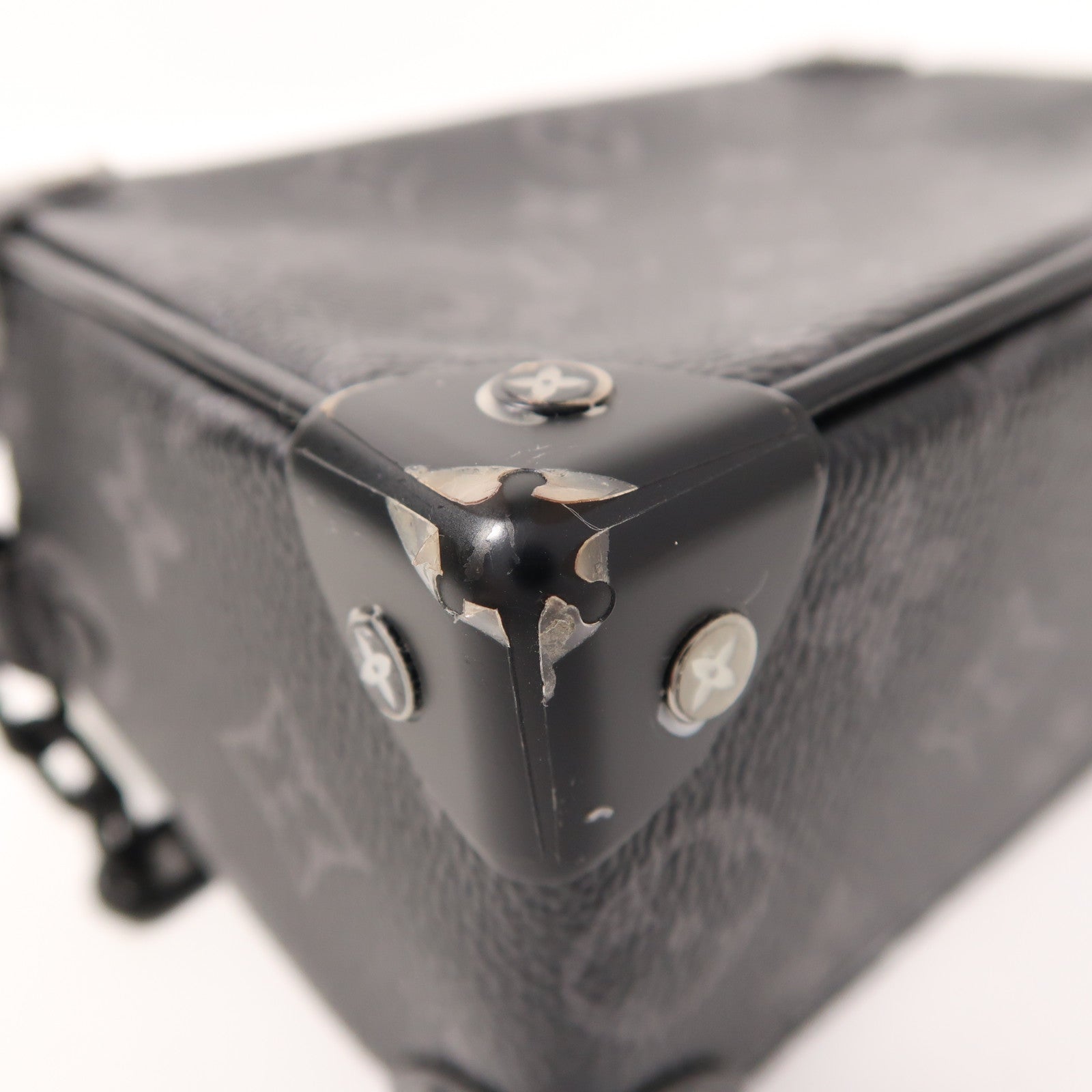 LOUIS VUITTON Monogram Eclipse Mini Soft Trunk肩背袋