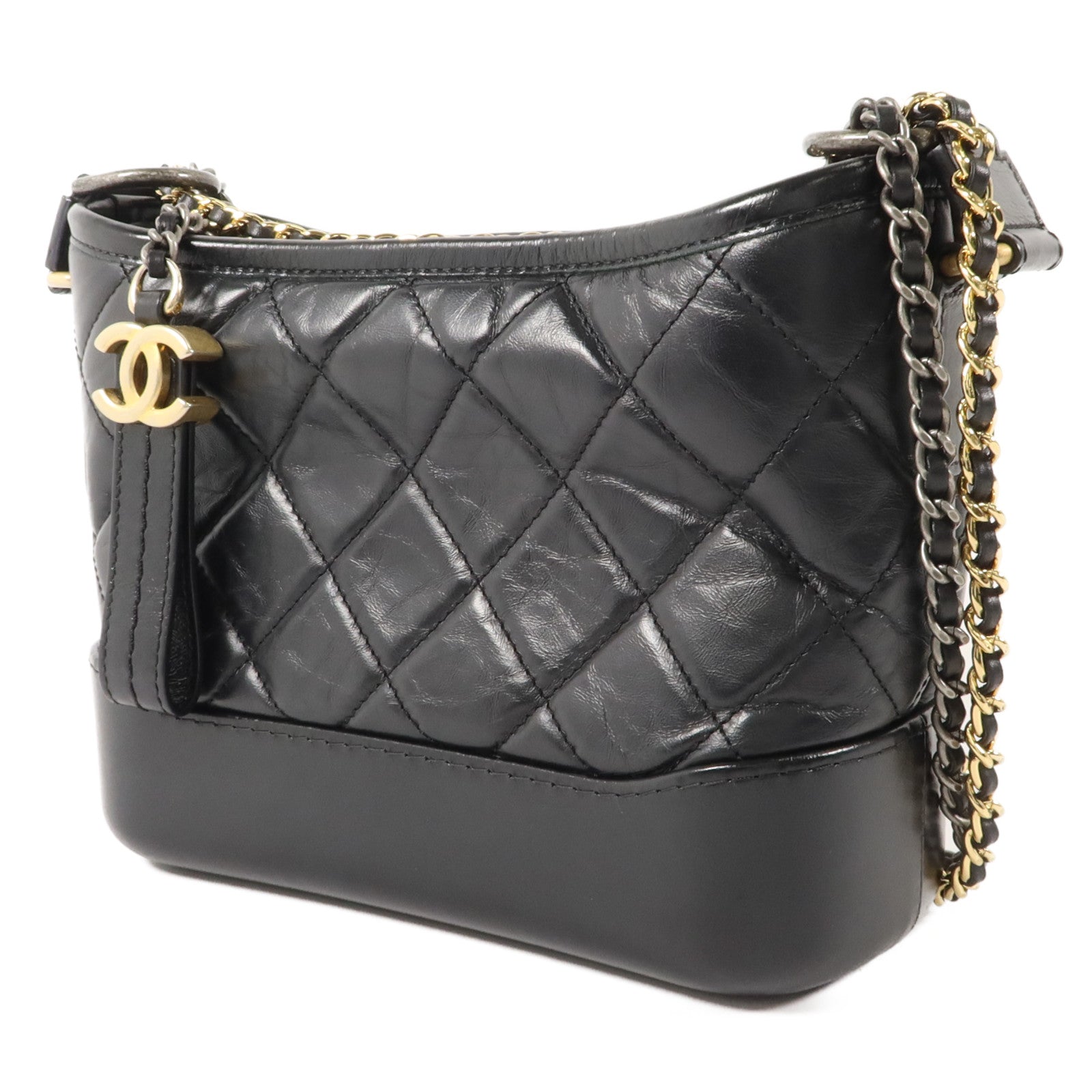 CHANEL 牛皮皮革Gabrielle Small鏈帶肩背袋