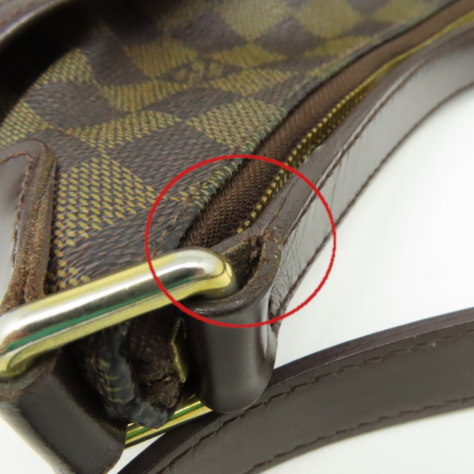 LOUIS VUITTON Damier Musette Shoulder Bag肩背袋啡色
