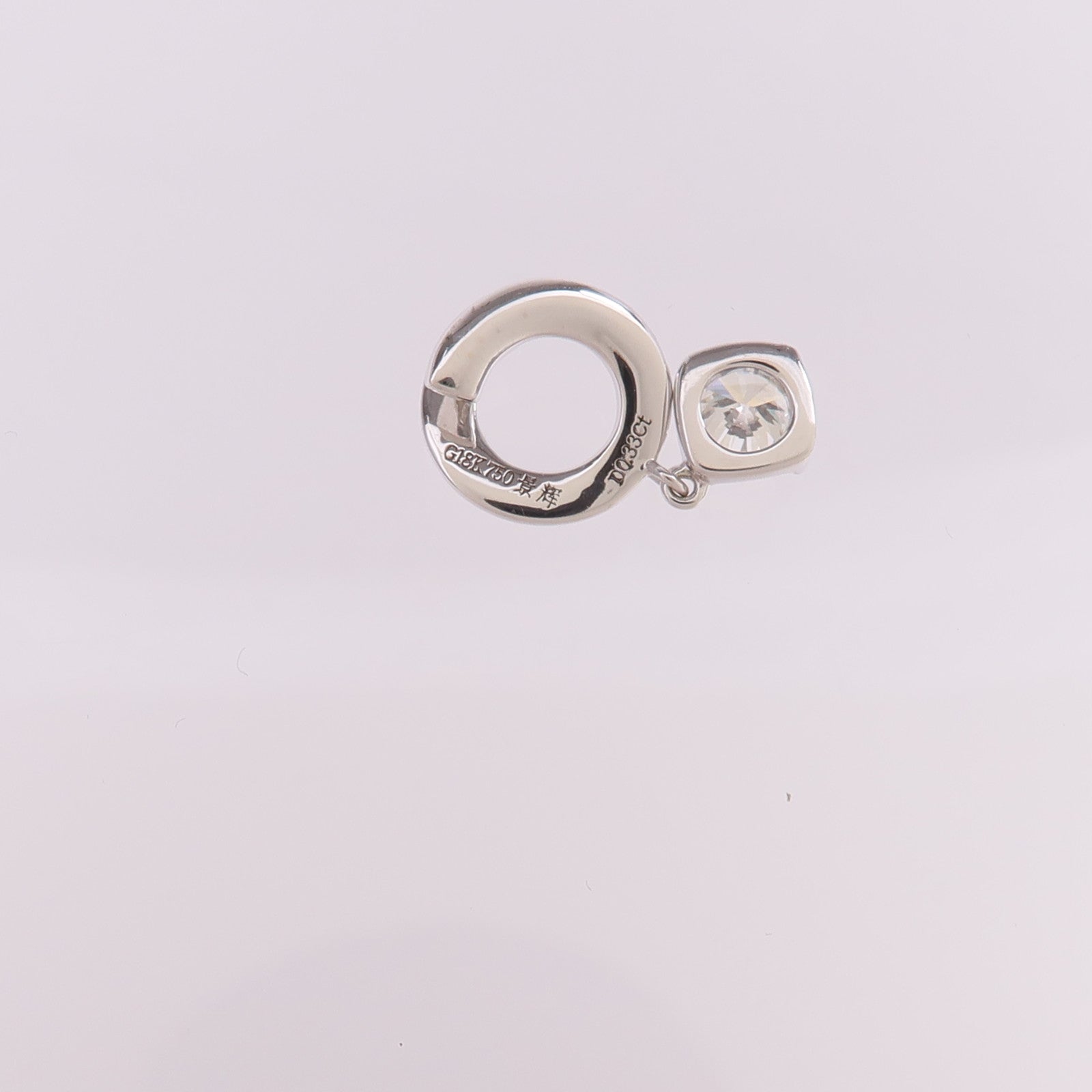JEWELRY 【激減優惠】18K白金Diamond Pendant Top鑽石吊墜