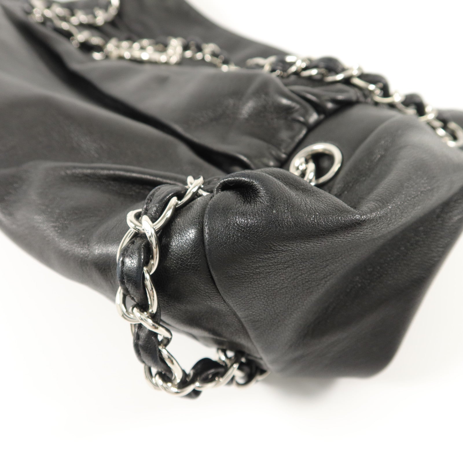 CHANEL 羊皮皮革Chain Shoulder鏈帶肩背袋