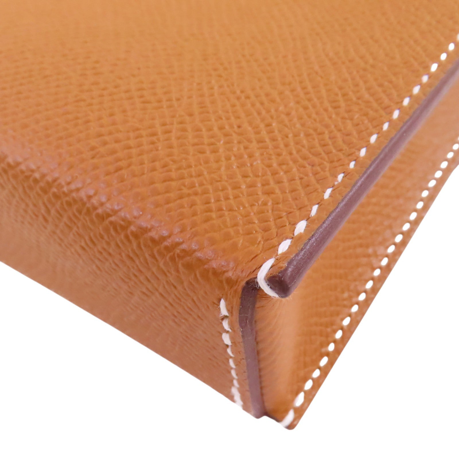 HERMES Epsom皮革Snap Wallet Shoulder Bag銀扣肩背袋