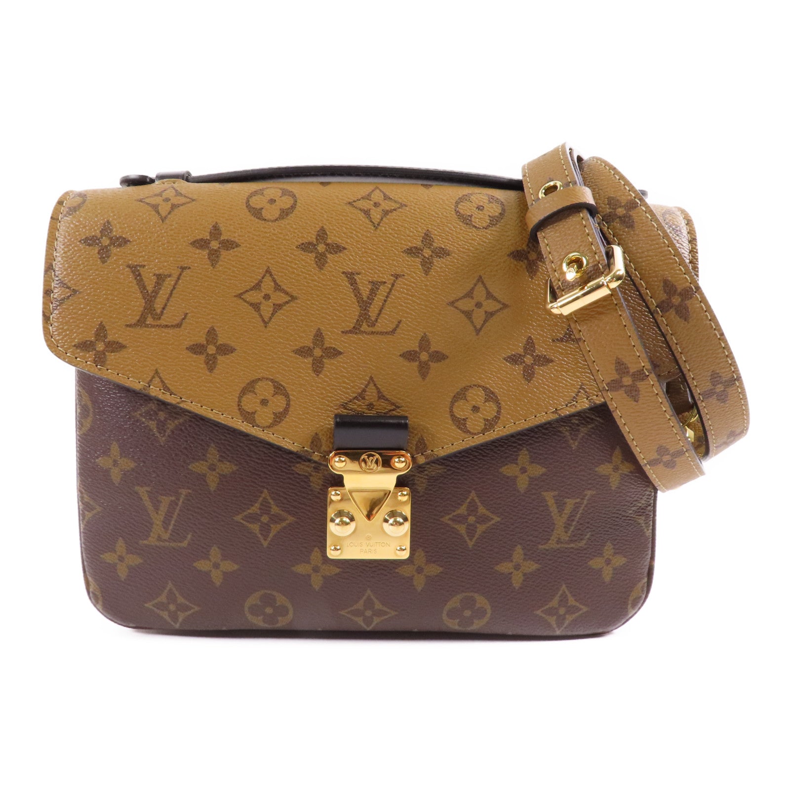 LOUIS VUITTON LV Pochette Metis 2 Way Shoulder Bag M44876 Monogram Reverse Brown