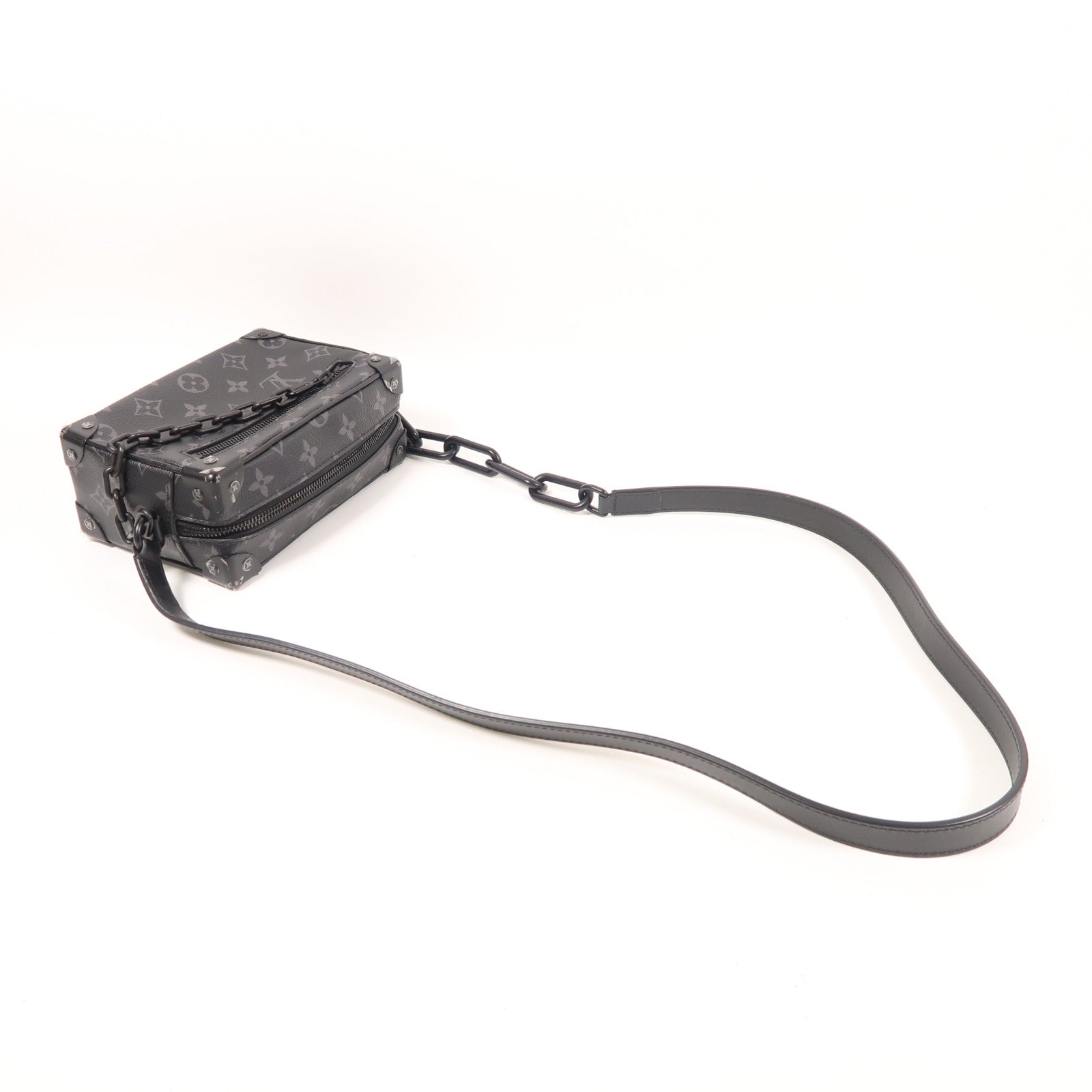 LOUIS VUITTON Monogram Eclipse Mini Soft Trunk肩背袋