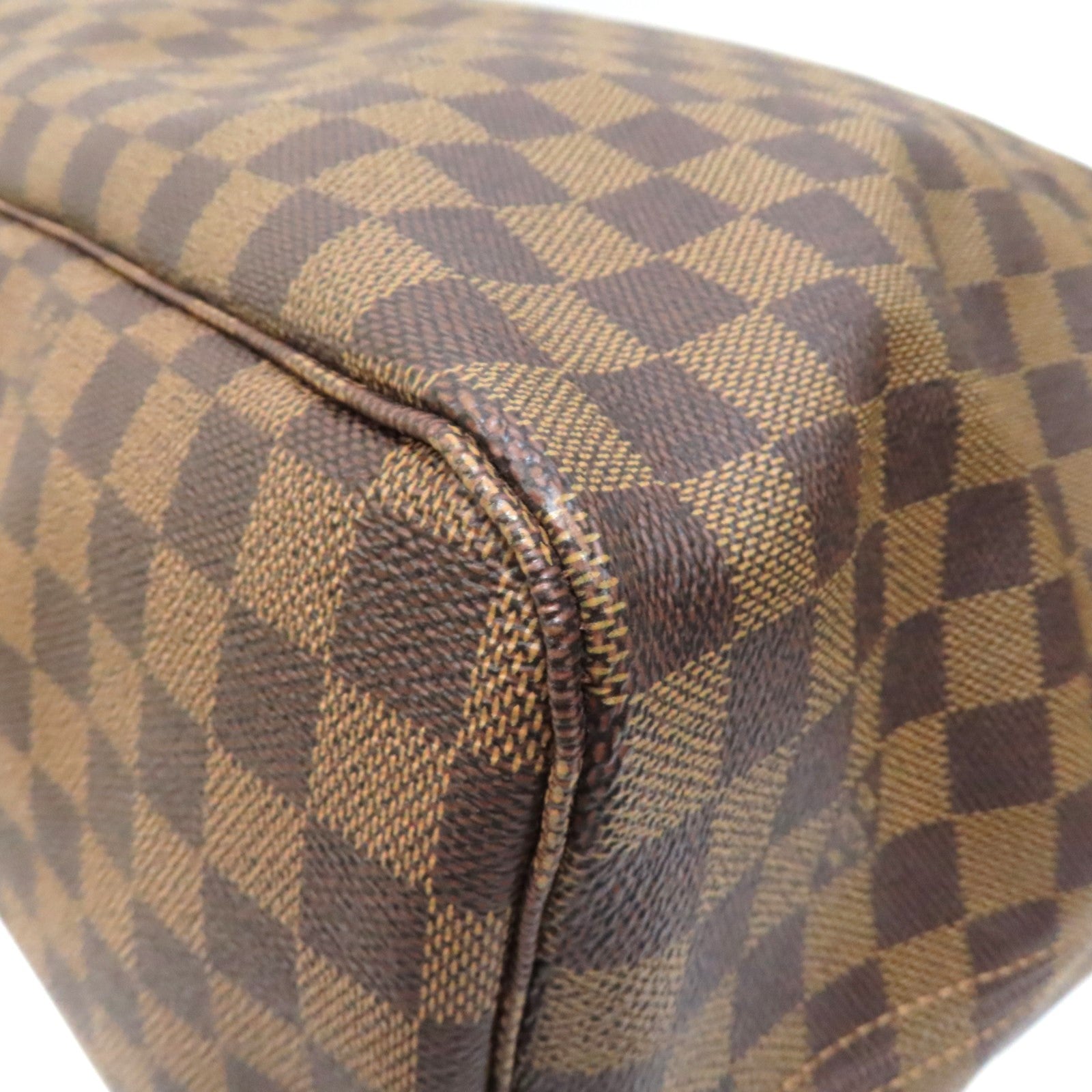LOUIS VUITTON 【激減優惠】Damier Neverfull GM金扣手挽袋啡色