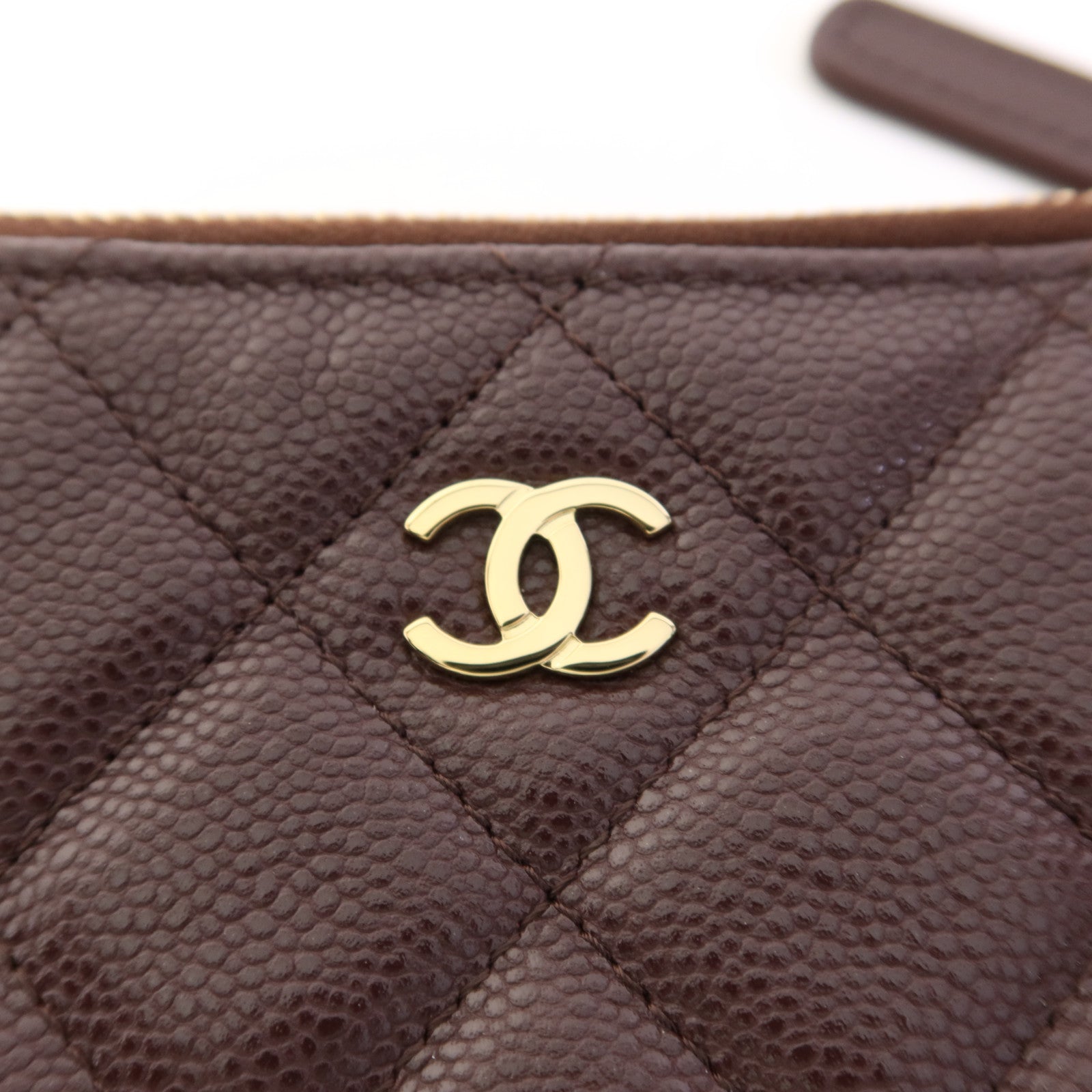CHANEL 牛皮皮革Coin Pouch金扣零錢包