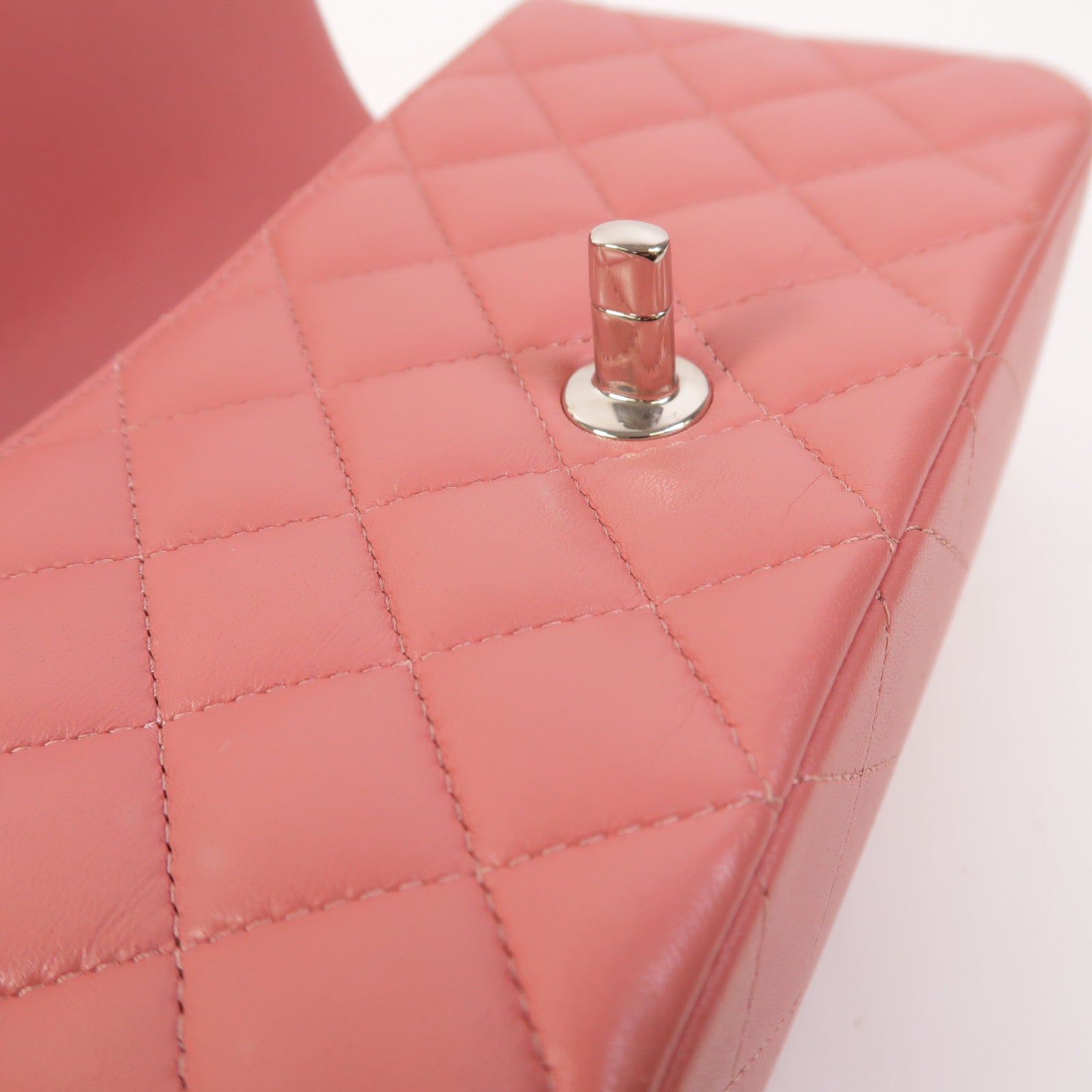 CHANEL 羊皮皮革Classic 20銀扣鏈帶肩背袋