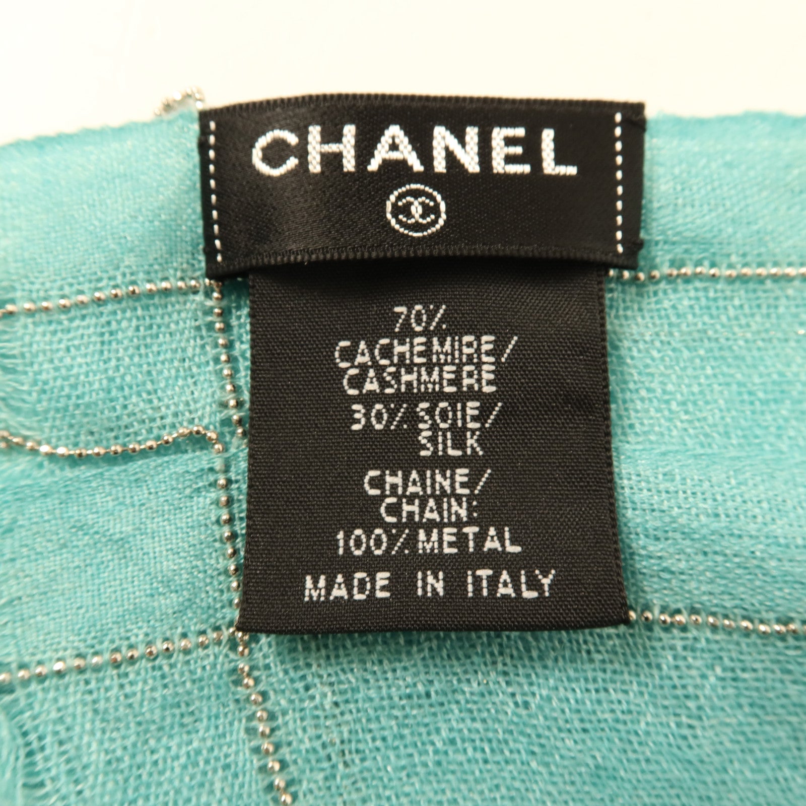 CHANEL 羊毛/絲質Muffler圍巾