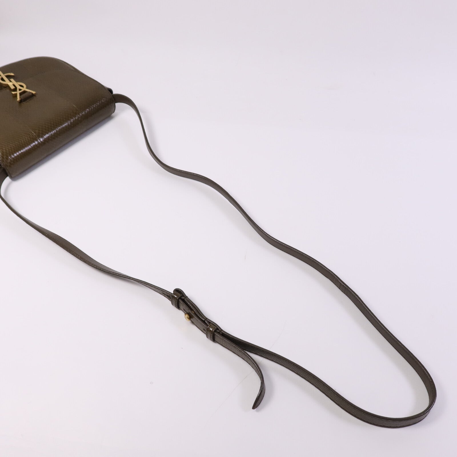 SAINT LAURENT 牛皮皮革Kaia Crossbody Bag金扣肩背袋