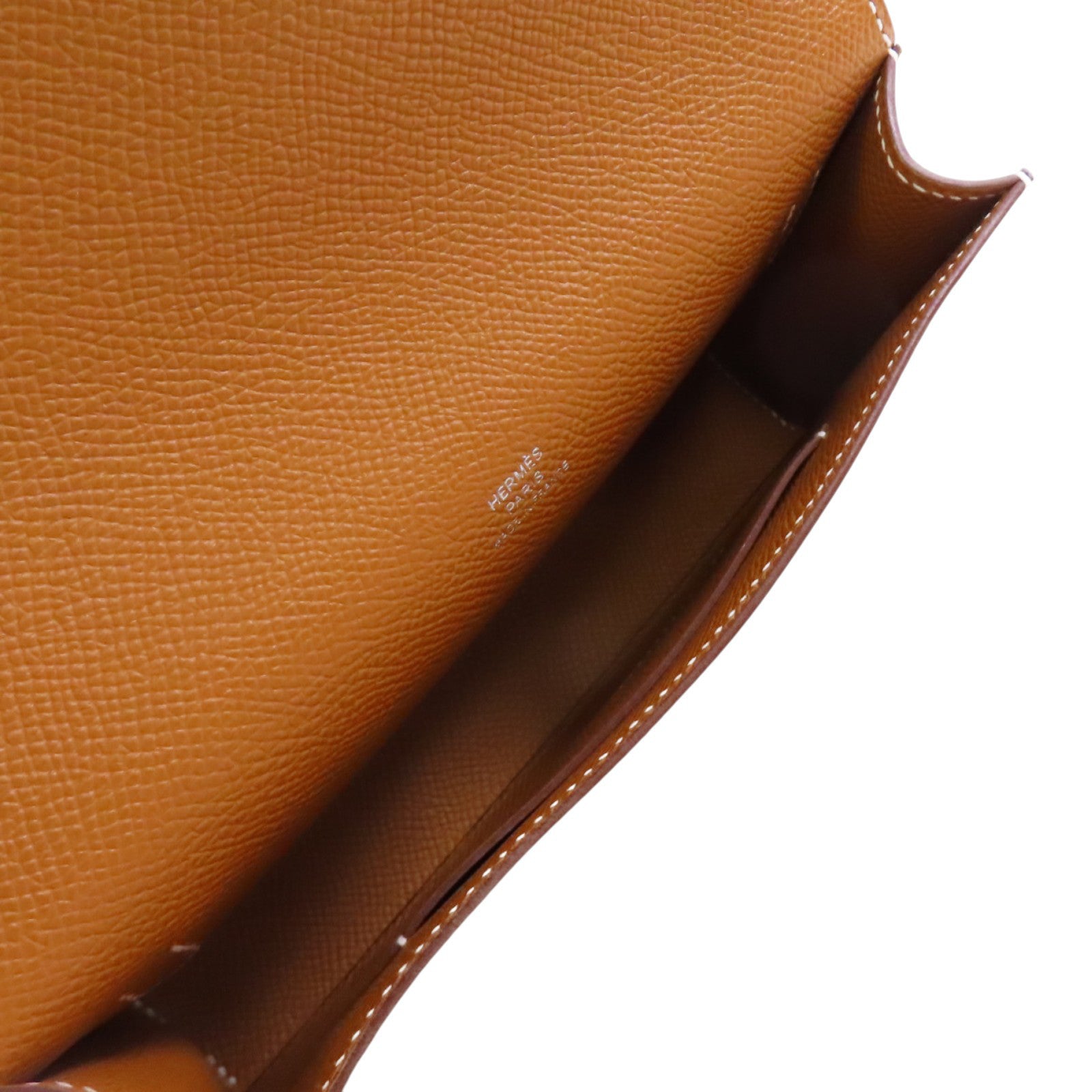 HERMES Epsom皮革Snap Wallet Shoulder Bag銀扣肩背袋