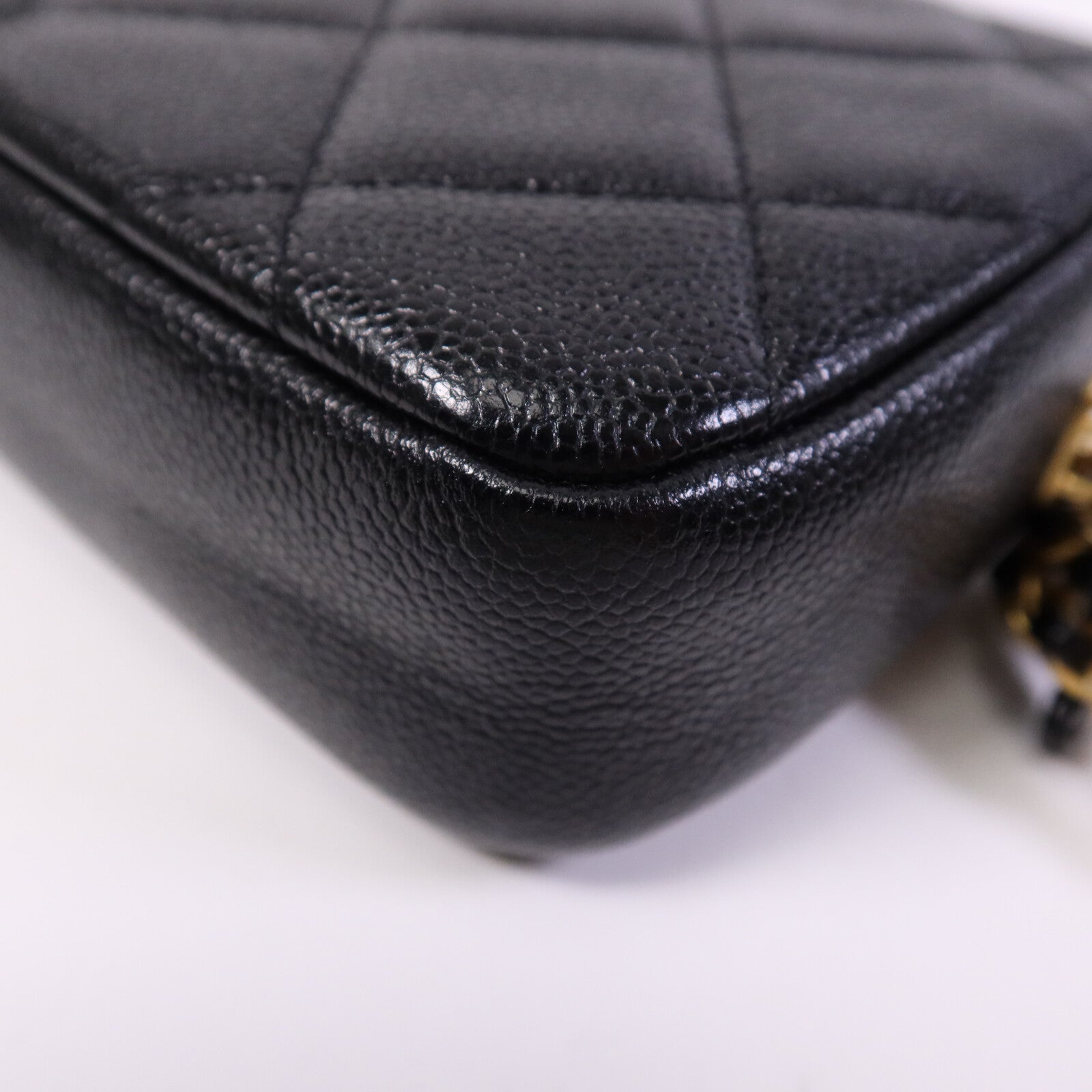 CHANEL 【激減優惠】牛皮皮革Camera Bag金扣鏈帶肩背袋