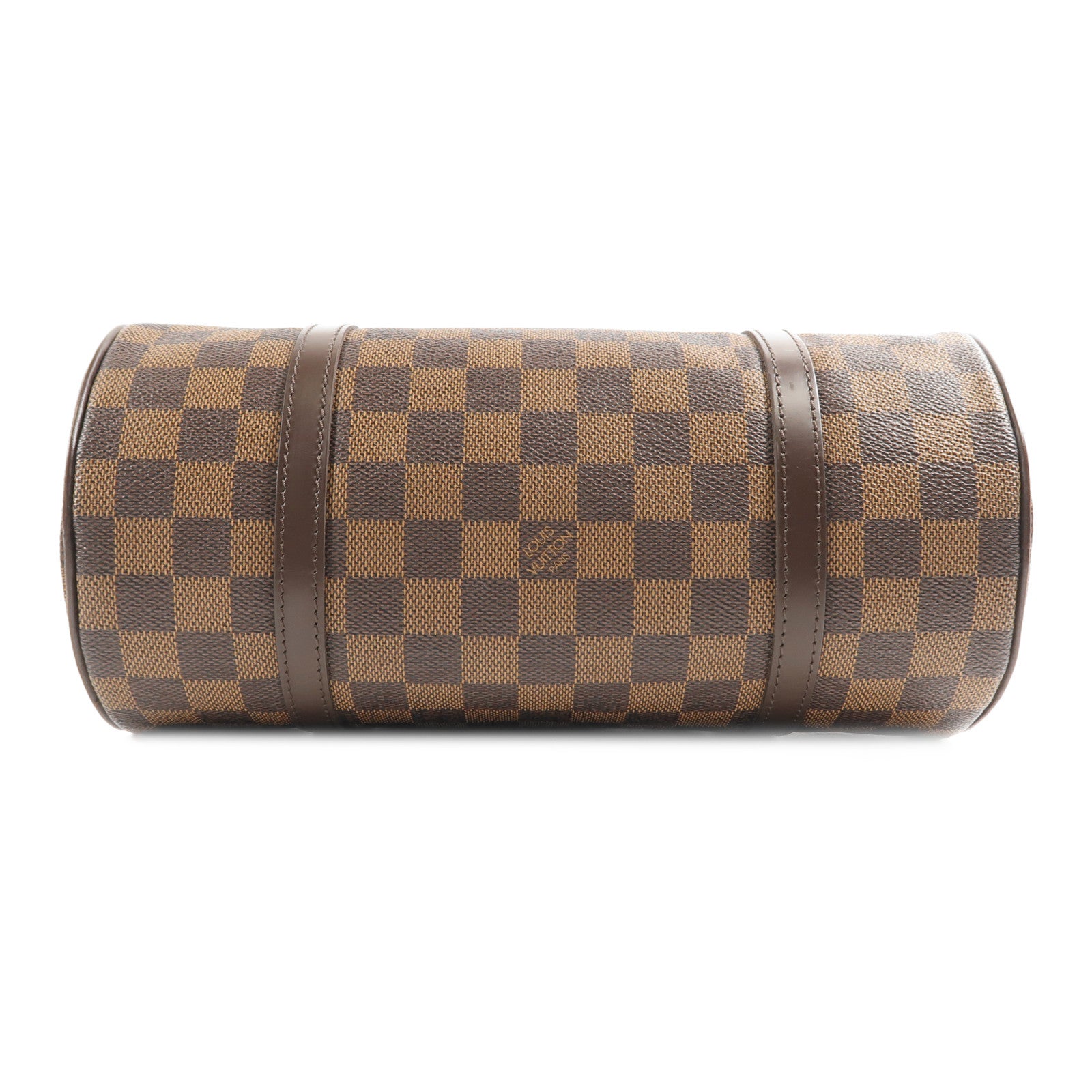 LOUIS VUITTON Damier Papillon PM金扣手挽袋