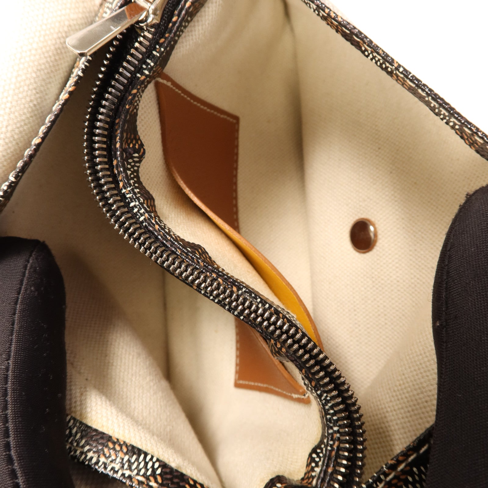 GOYARD 塗層帆布Plumet銀扣肩背袋