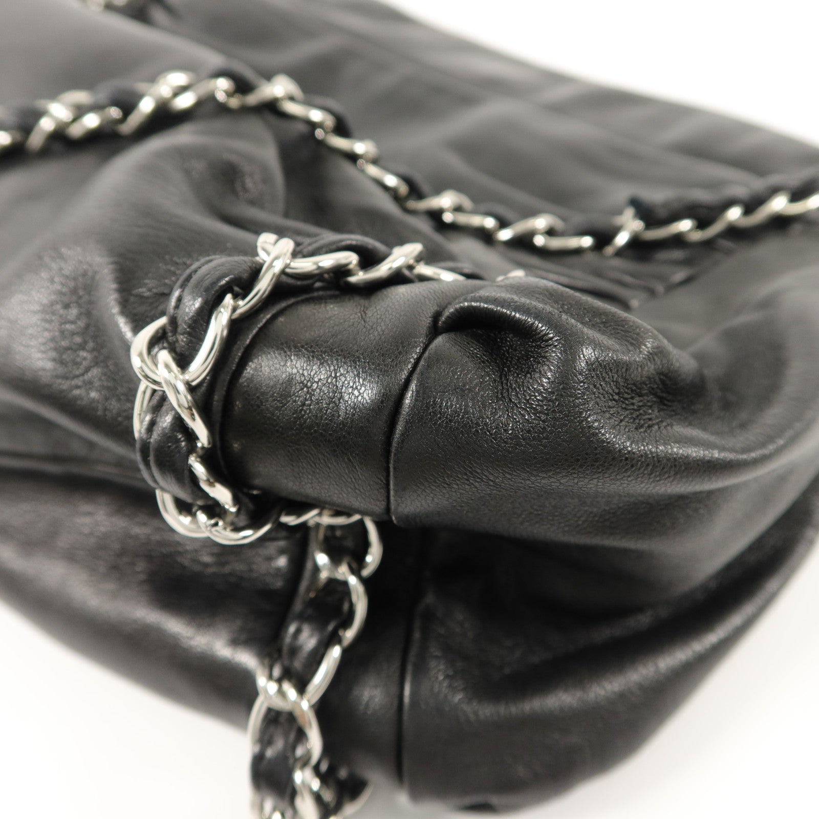 CHANEL 羊皮皮革Chain Shoulder鏈帶肩背袋