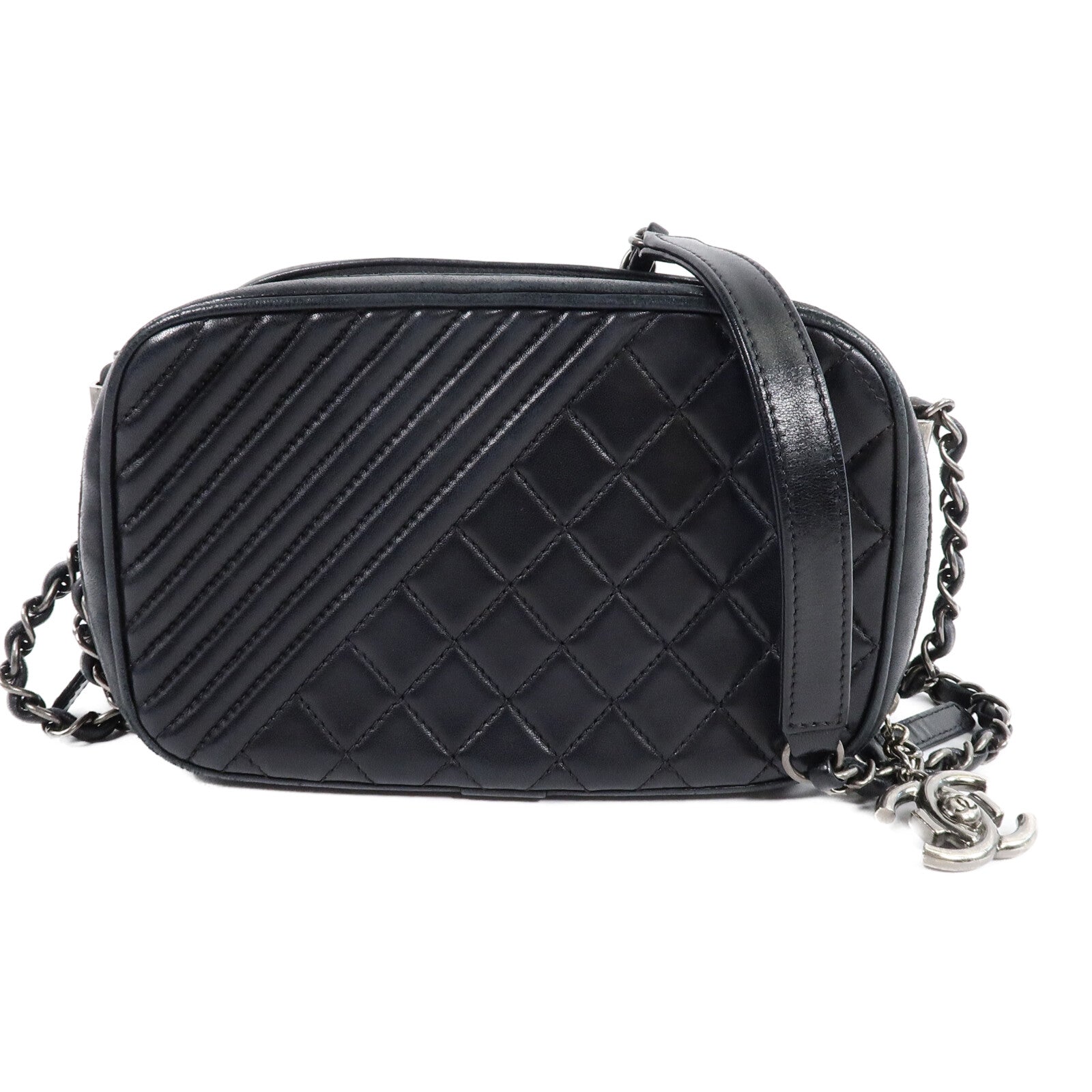 CHANEL 牛皮皮革Shoulder Bag鏈帶肩背袋
