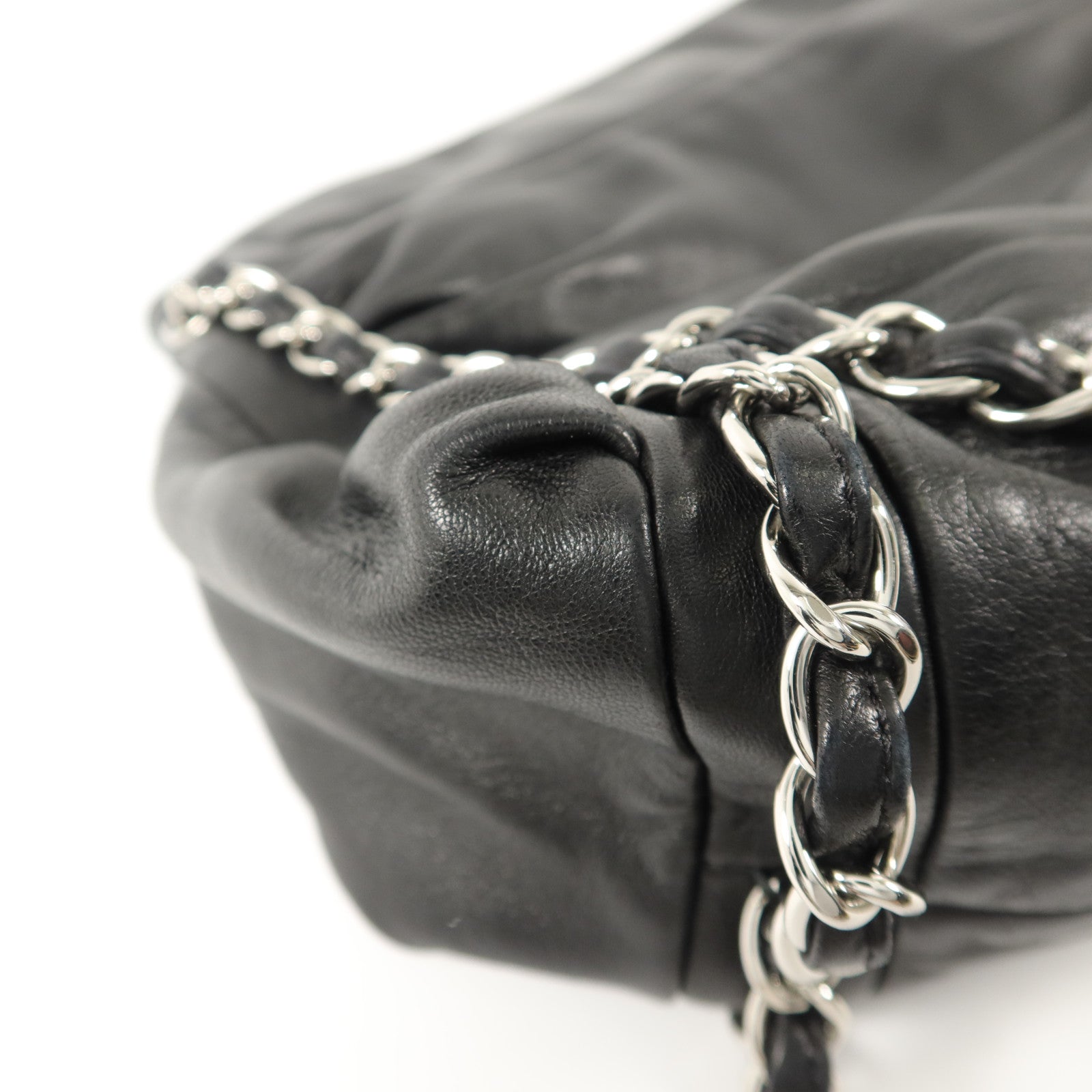 CHANEL 羊皮皮革Chain Shoulder鏈帶肩背袋