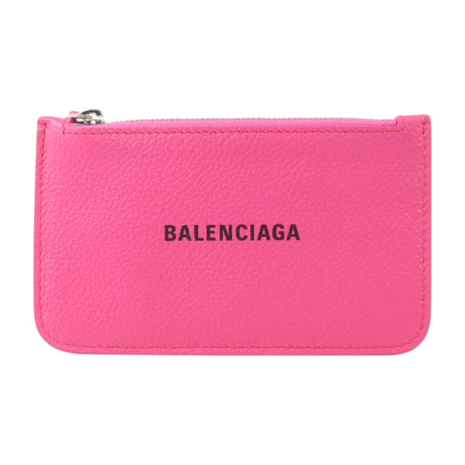 BALENCIAGA 牛皮皮革Card Case銀扣卡片套