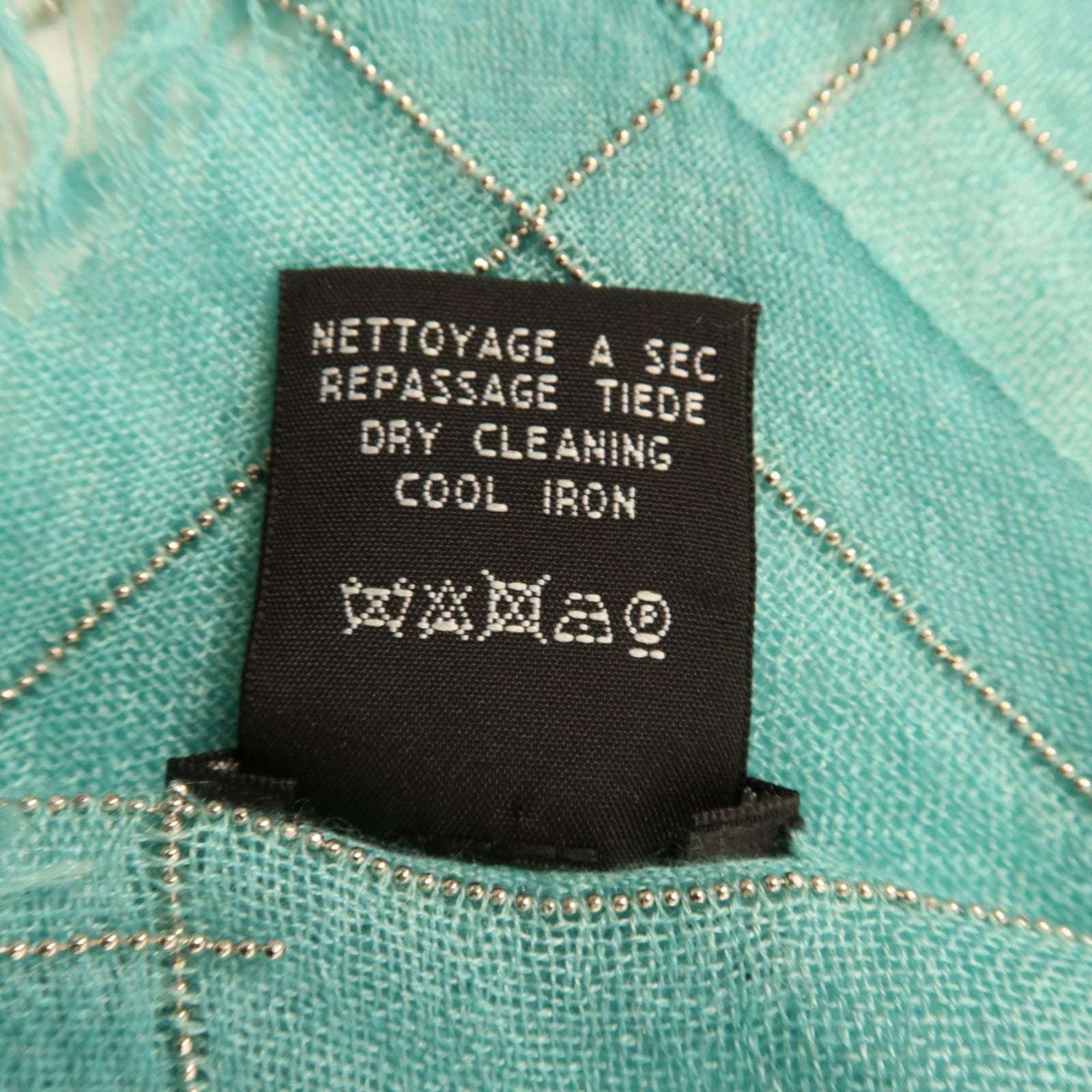 CHANEL 羊毛/絲質Muffler圍巾