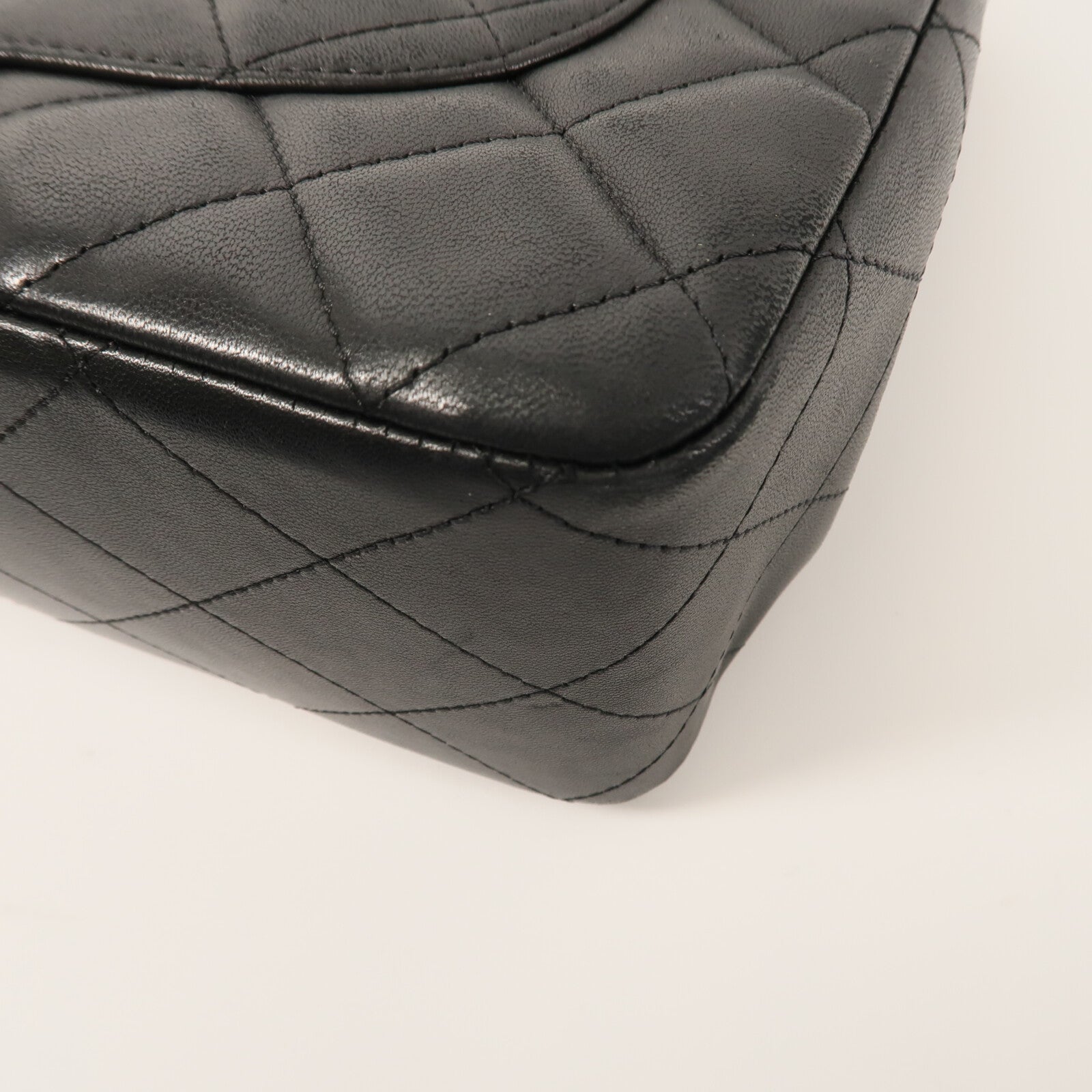 CHANEL 羊皮皮革Large Classic鏈帶肩背袋