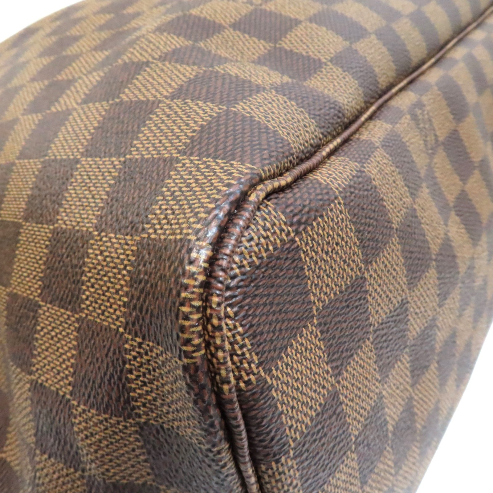 LOUIS VUITTON 【激減優惠】Damier Neverfull GM金扣手挽袋啡色