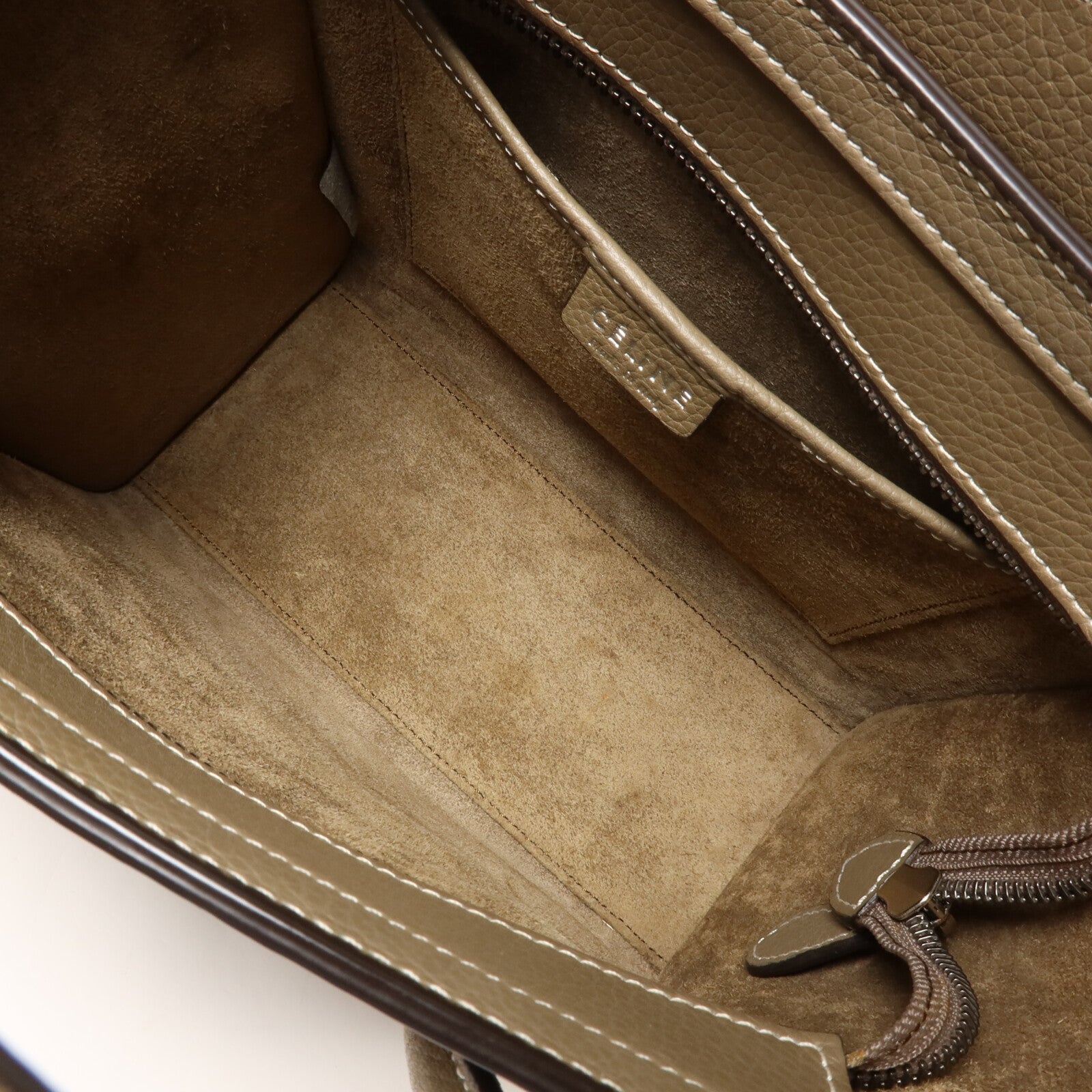 CELINE 牛皮皮革Nano Luggage手挽肩背兩用袋