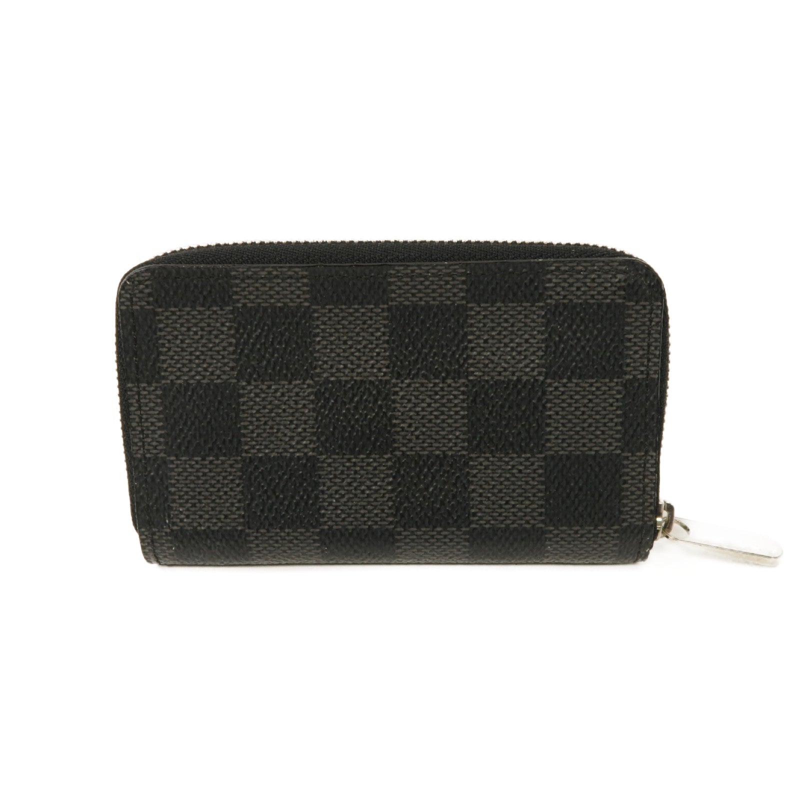 LOUIS VUITTON 【清倉大減價】Damier Graphite Card Case银扣卡片套黑色