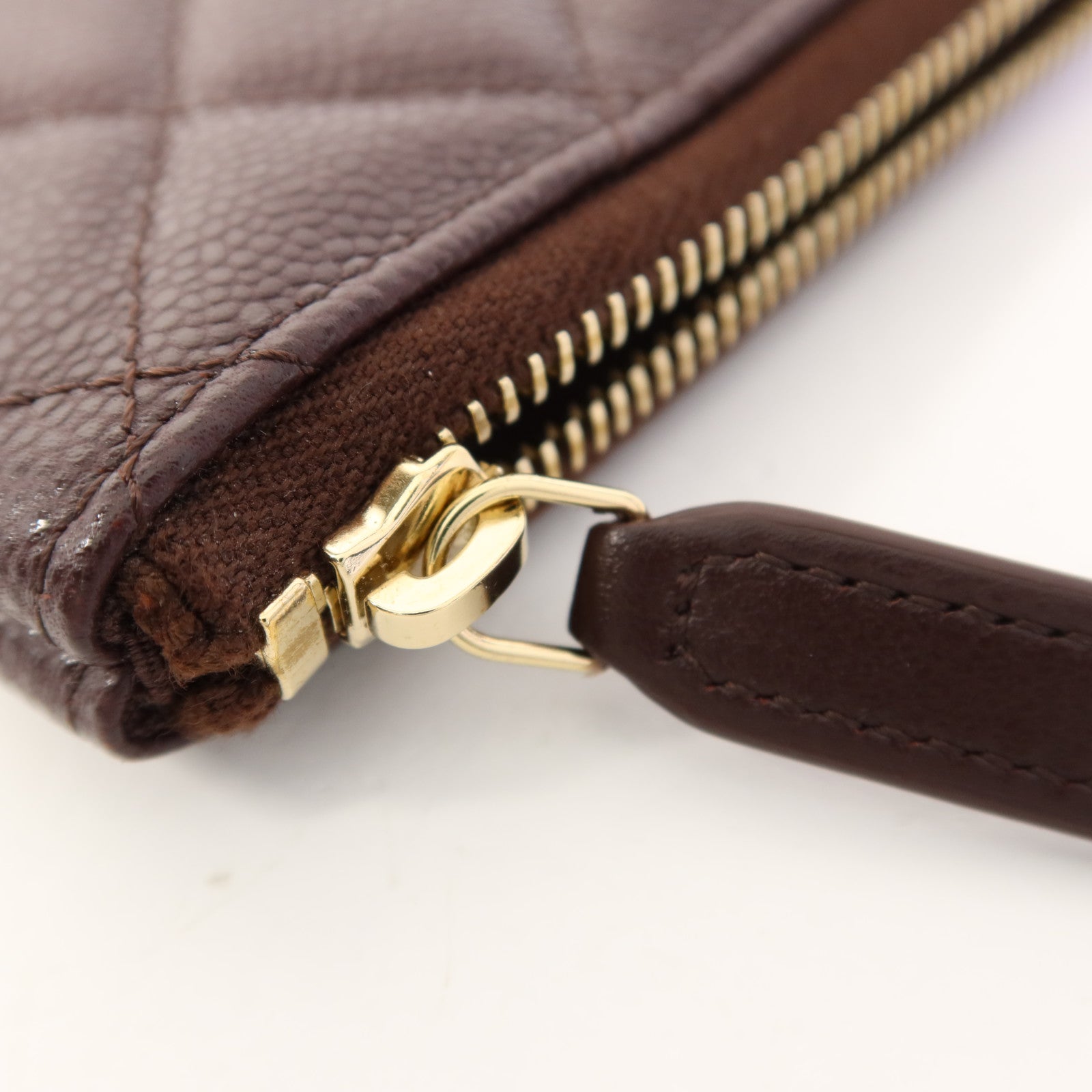CHANEL 牛皮皮革Coin Pouch金扣零錢包