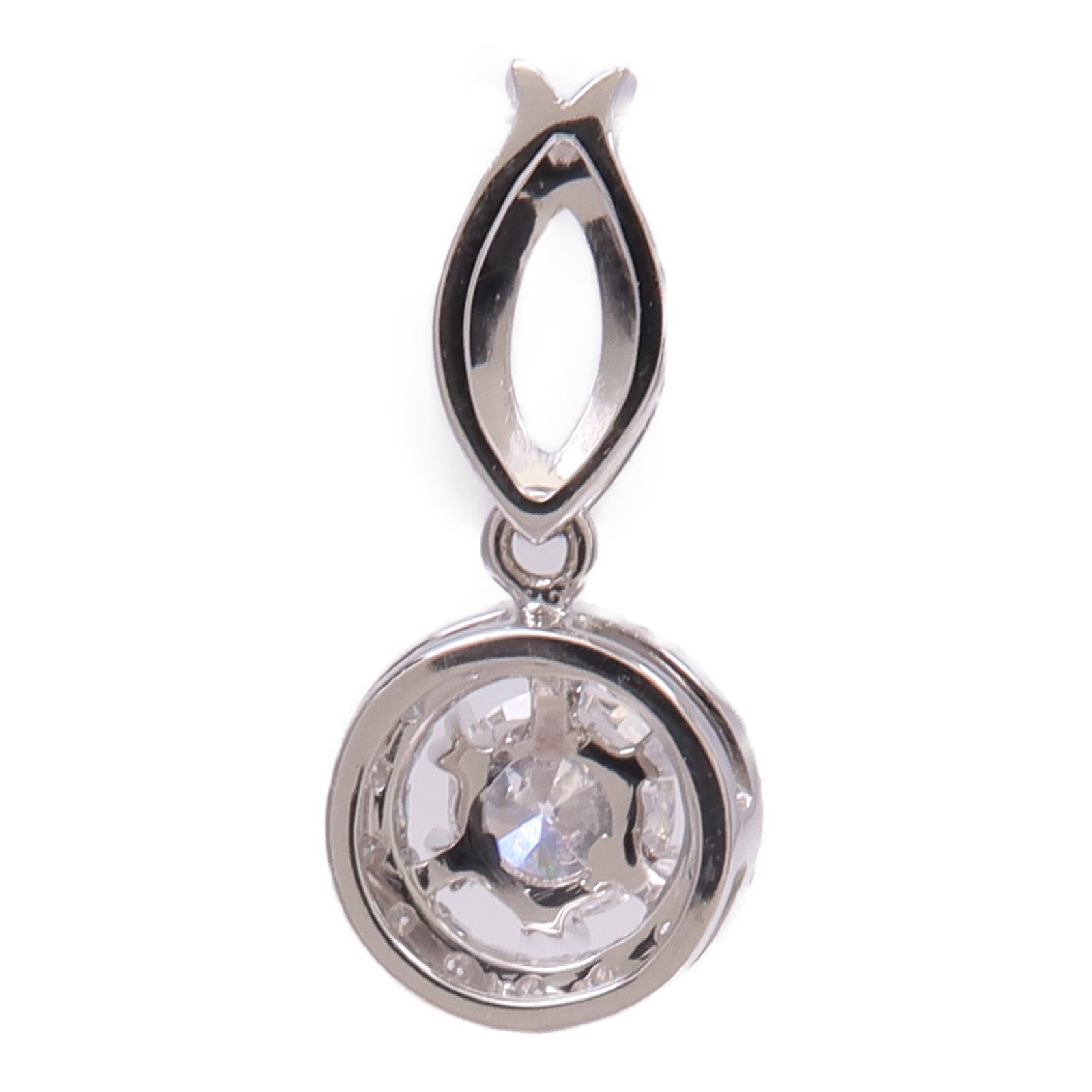 JEWELRY 18K白金Diamond Pendant Top鑽石吊墜