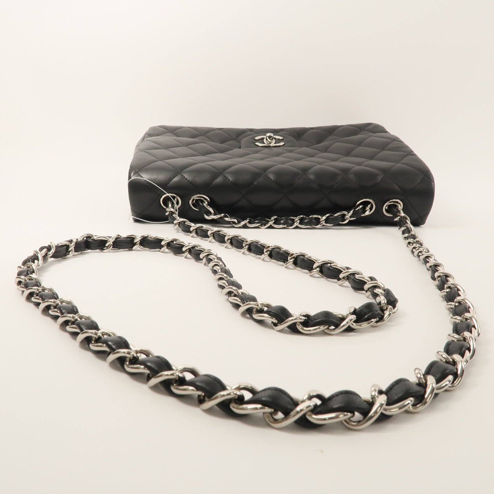 CHANEL 羊皮皮革Large Classic鏈帶肩背袋