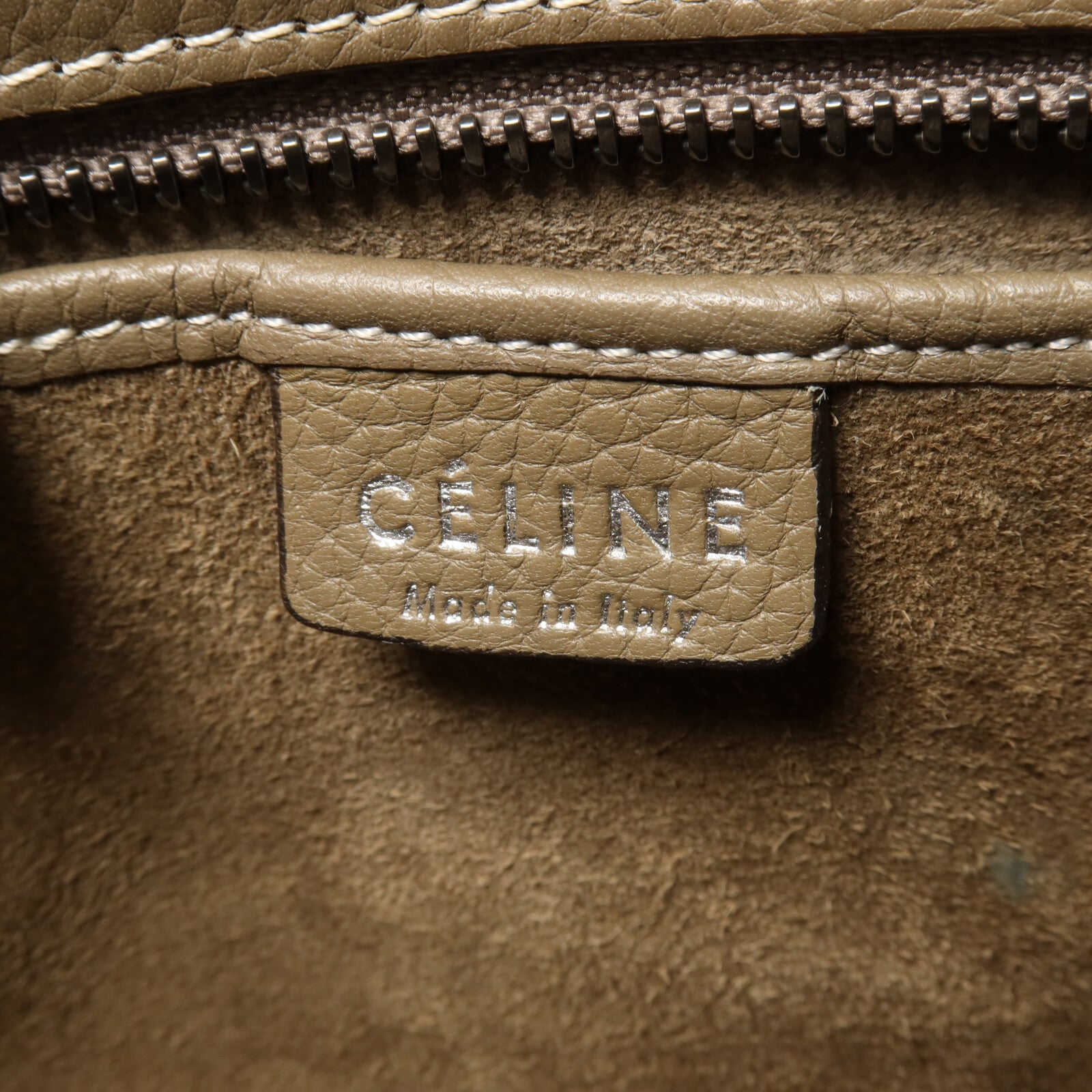 CELINE 牛皮皮革Nano Luggage手挽肩背兩用袋