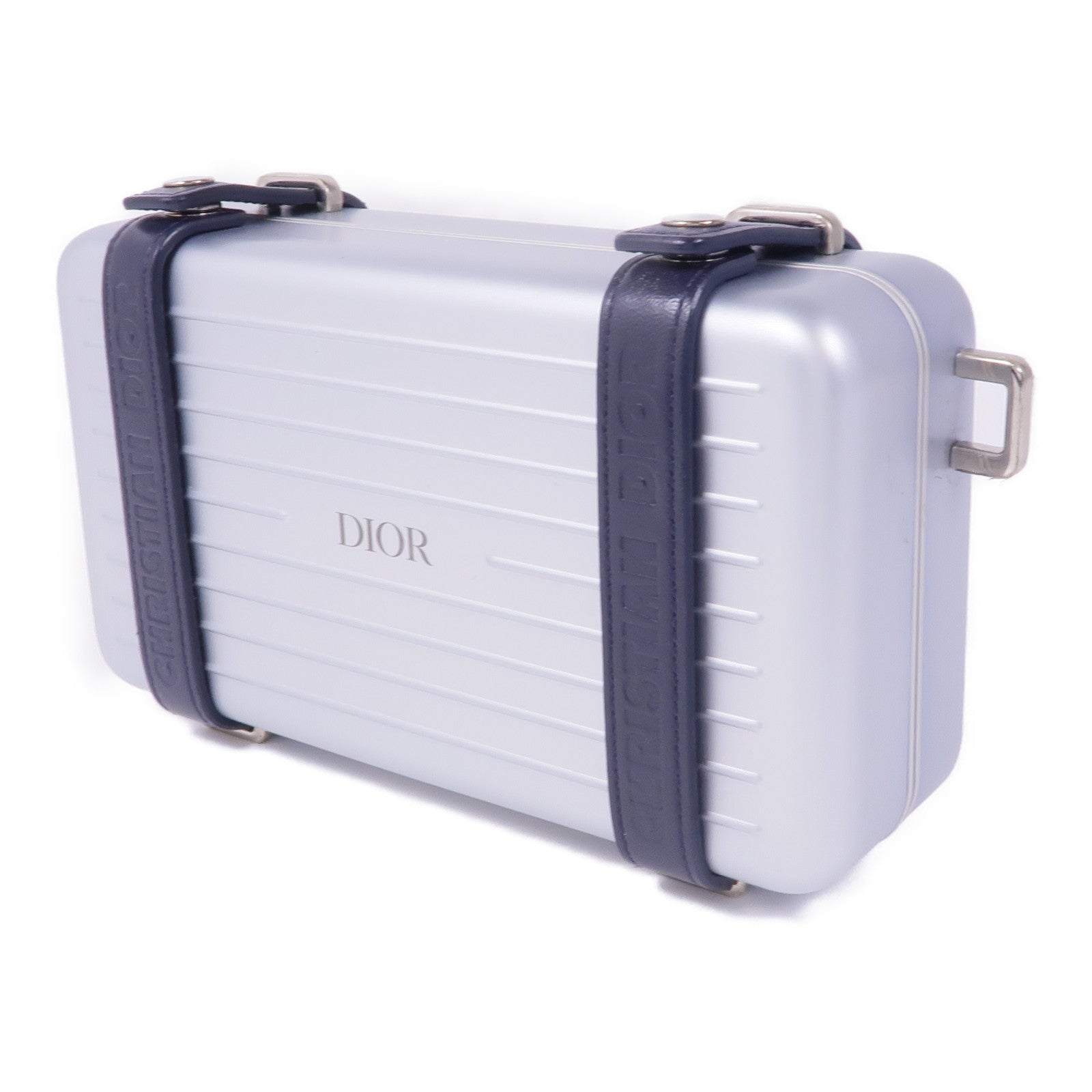 RIMOWA 鋁合金Rimowa x Dior Personal Clutch銀扣肩背袋