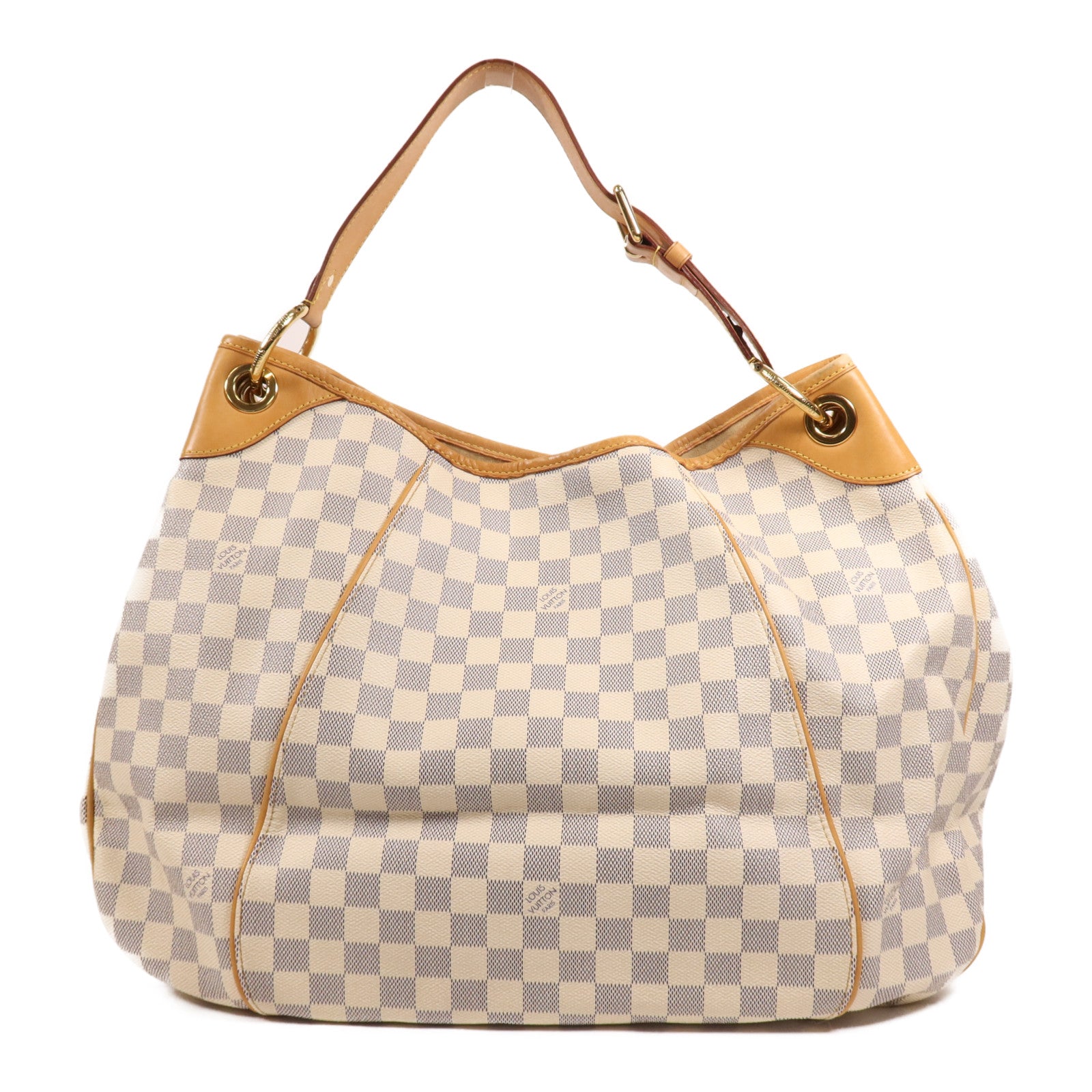 LOUIS VUITTON Damier Azur Galliera GM金扣肩背袋