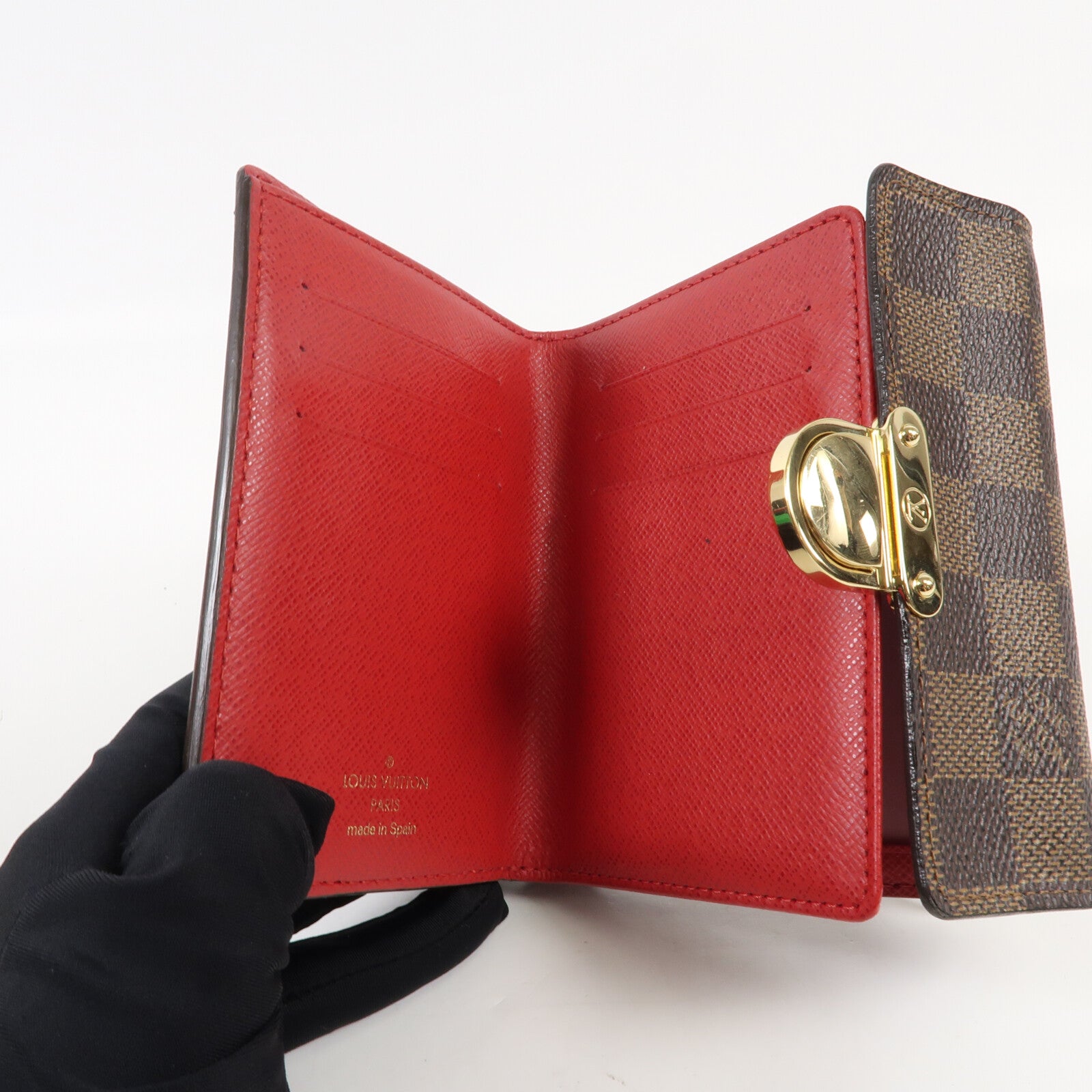 LOUIS VUITTON Damier Portefeuille Koala金扣錢包