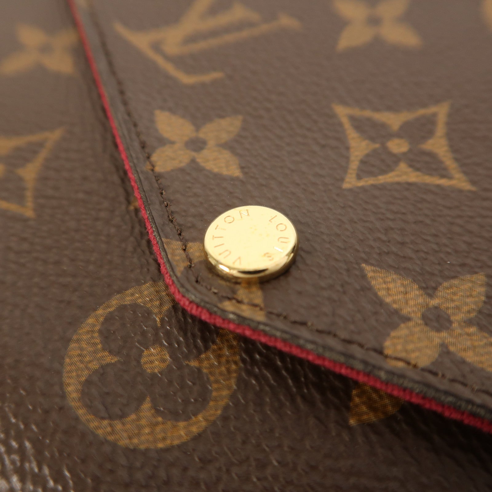 LOUIS VUITTON Monogram Pochette Felicie金扣鏈帶肩背袋