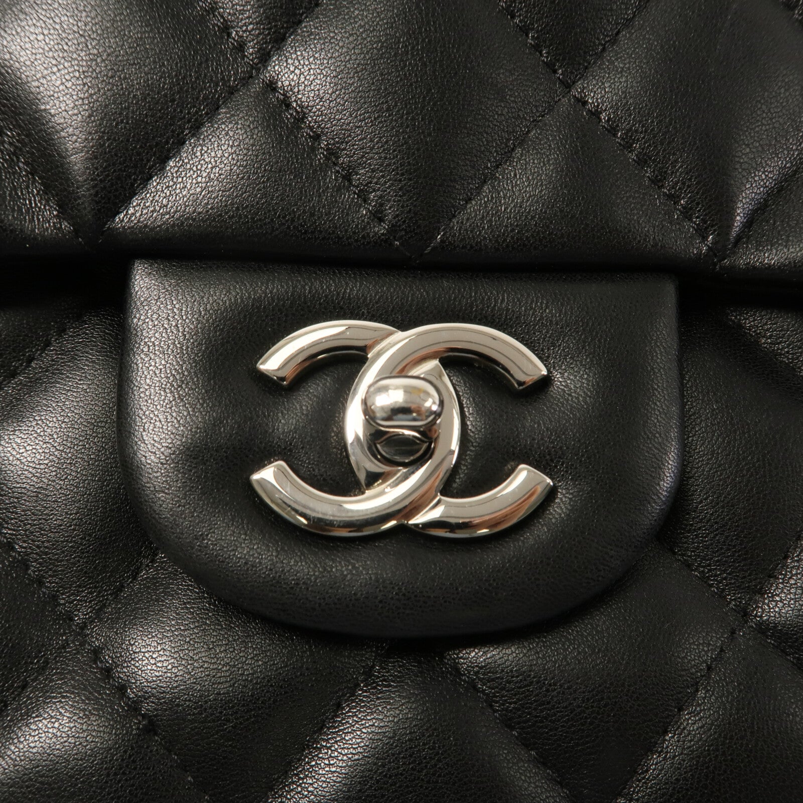 CHANEL 羊皮皮革Large Classic鏈帶肩背袋
