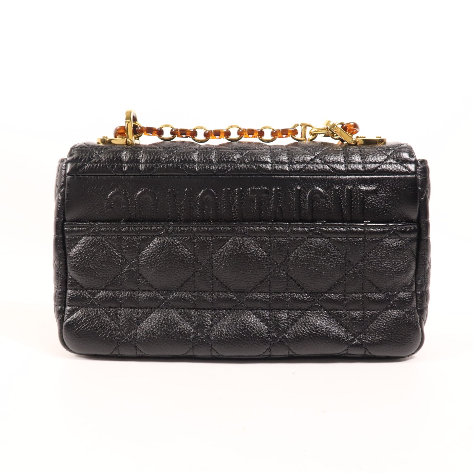 Dior 羊皮皮革Caro Small金扣肩背袋