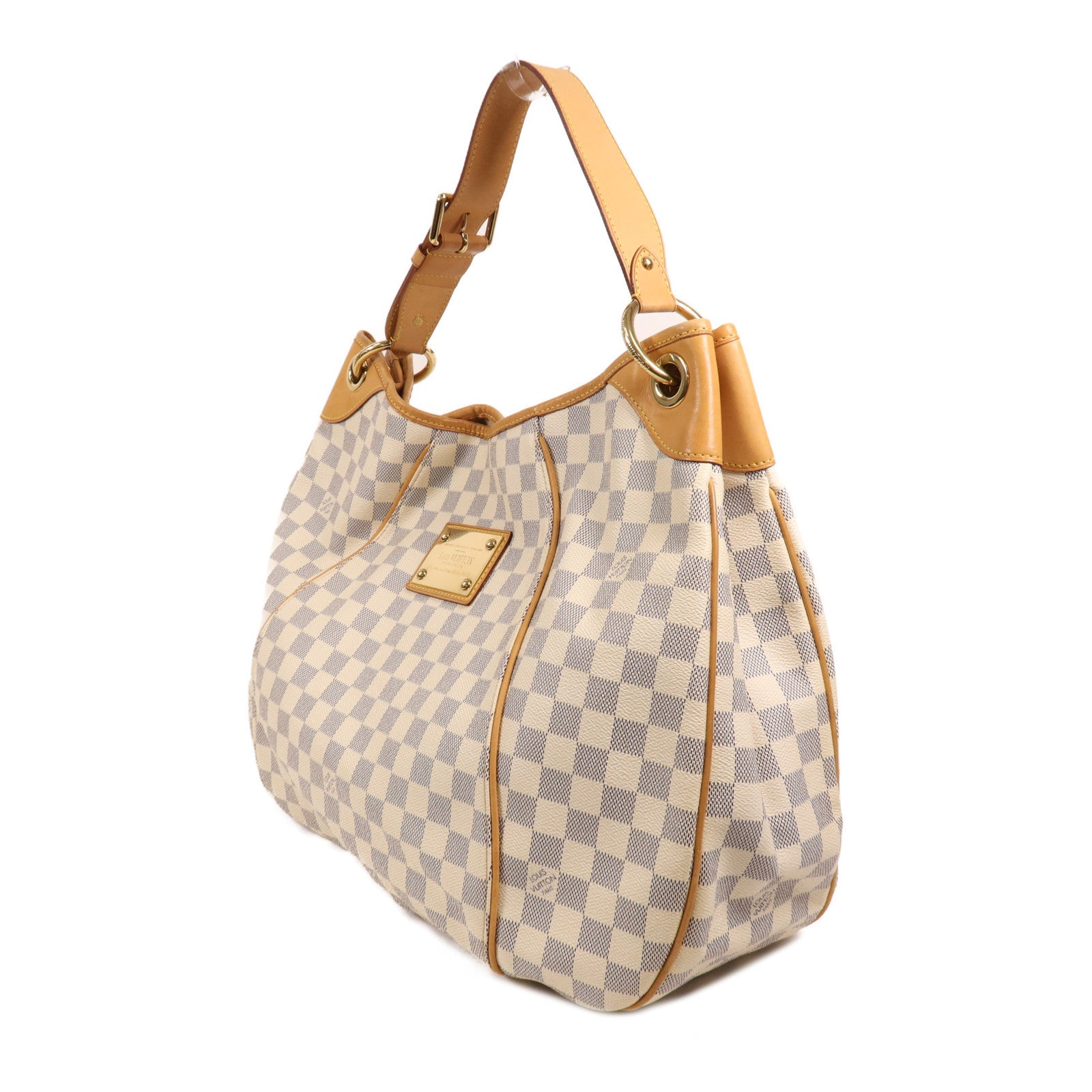 LOUIS VUITTON Damier Azur Galliera GM金扣肩背袋