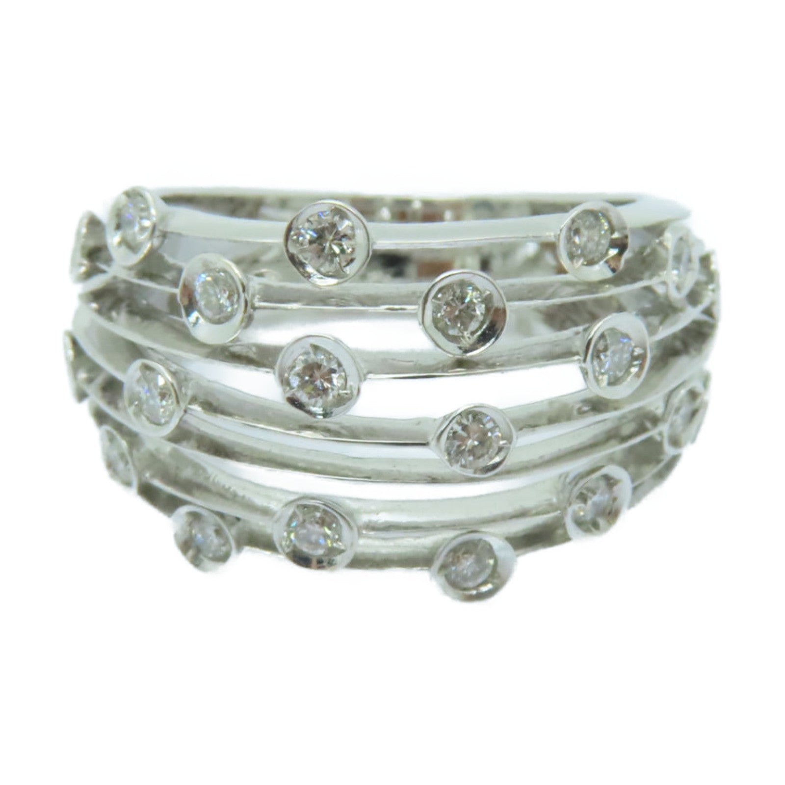 JEWELRY 【激減優惠】18K白金Ring鑽石戒指US#6