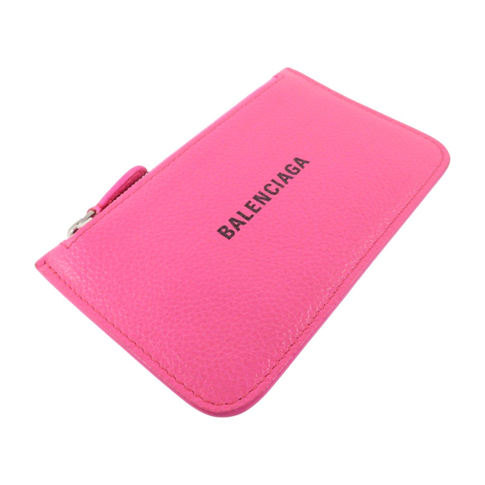 BALENCIAGA 牛皮皮革Card Case銀扣卡片套