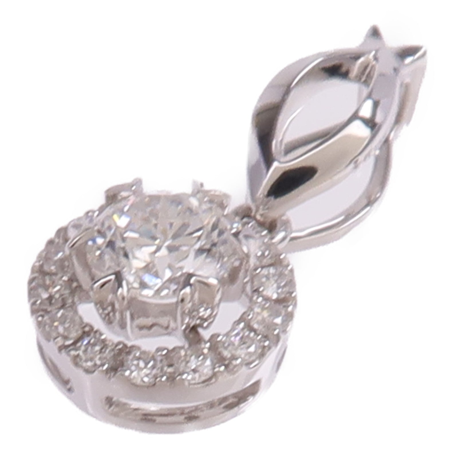 JEWELRY 18K白金Diamond Pendant Top鑽石吊墜