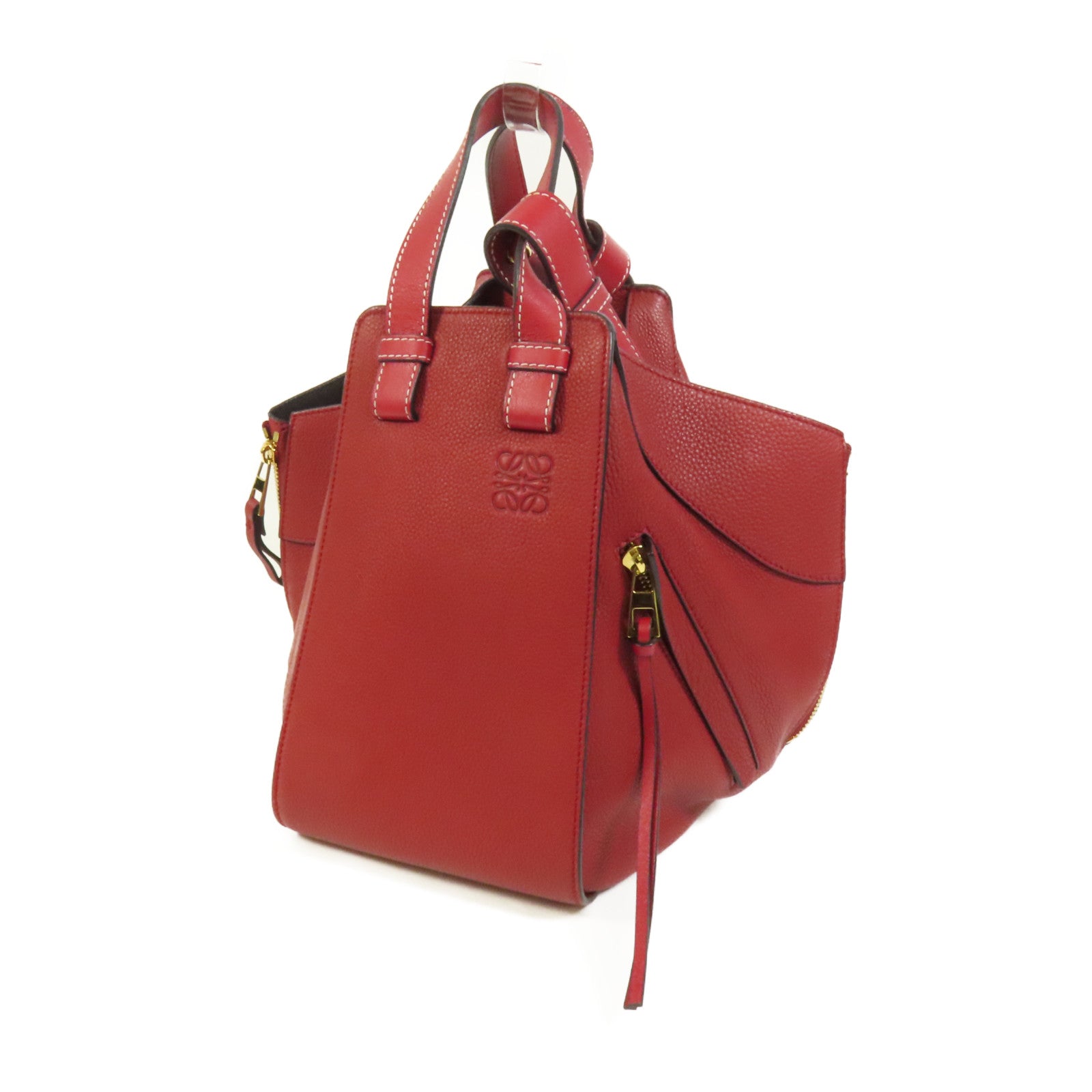 LOEWE 牛皮皮革Hammock Small金扣肩背袋