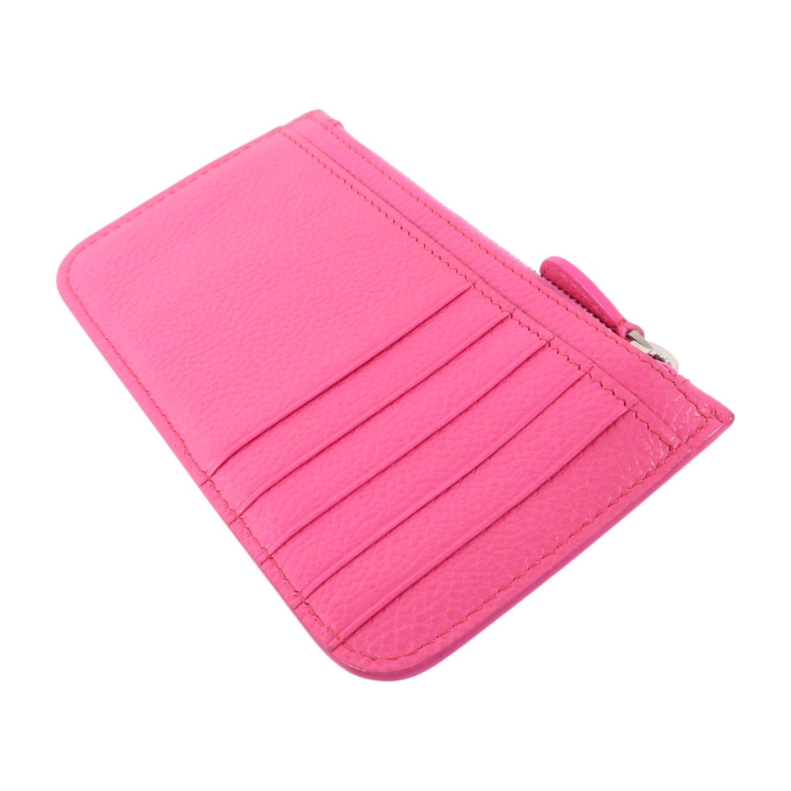 BALENCIAGA 牛皮皮革Card Case銀扣卡片套