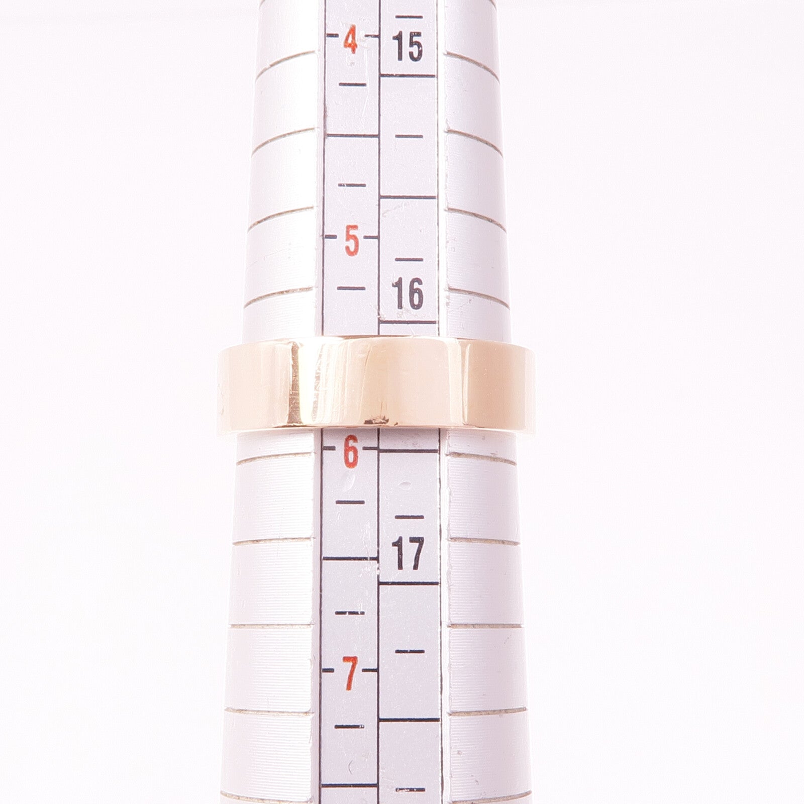 HERMES 18K玫瑰金Kelly Ring鑽石戒指Hermes#51/US#5.5