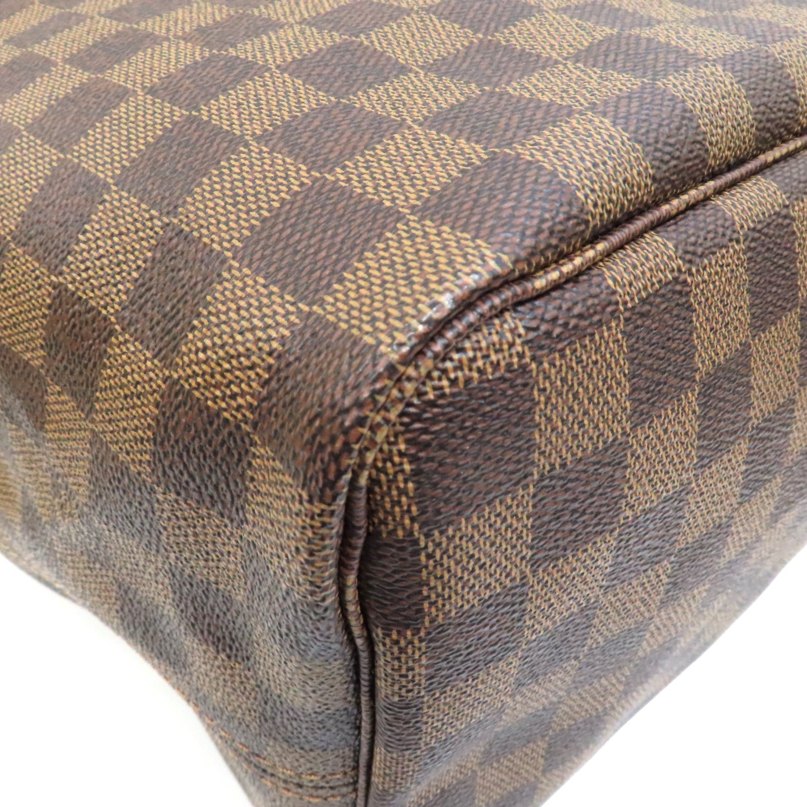 LOUIS VUITTON 【激減優惠】Damier Neverfull GM金扣手挽袋啡色