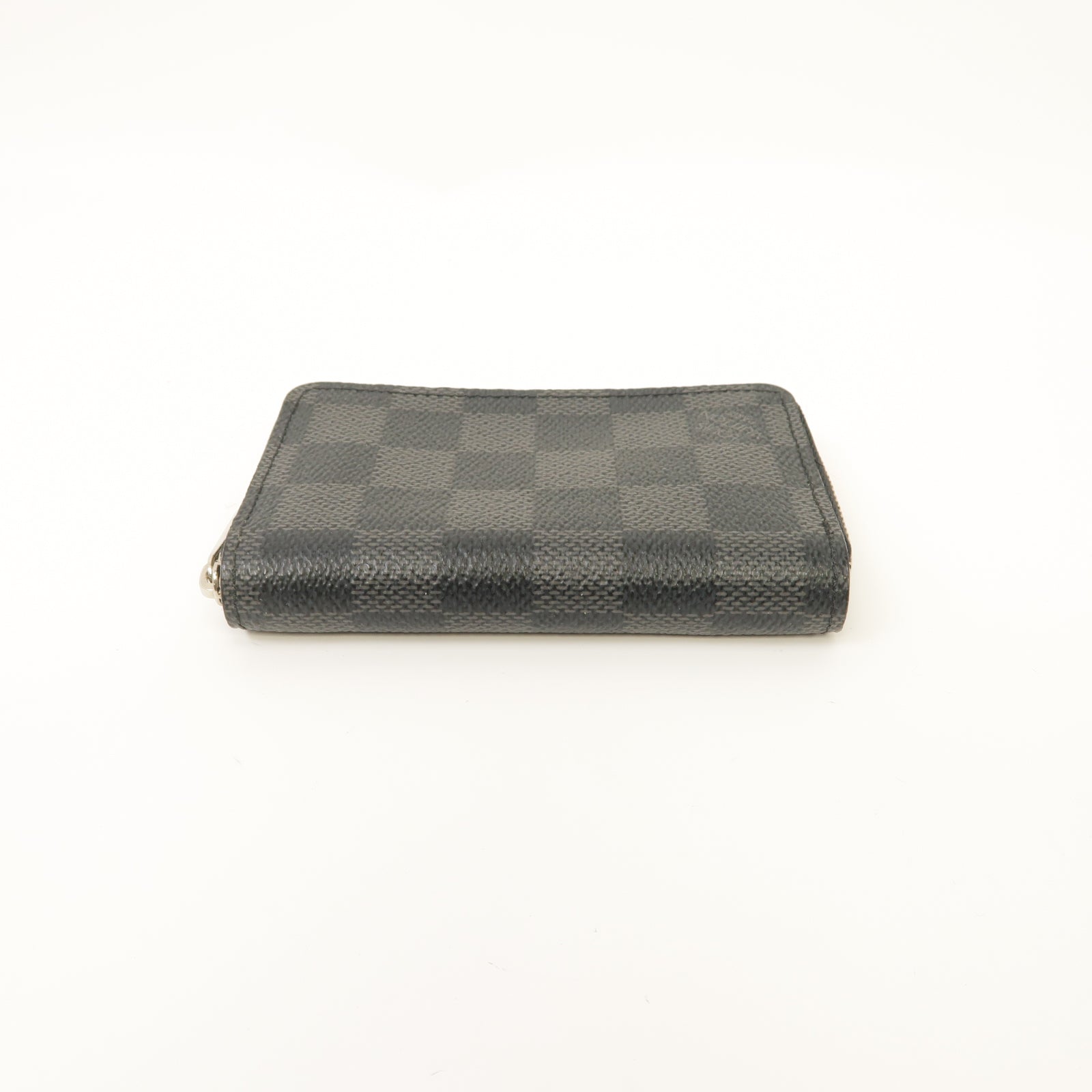 LOUIS VUITTON 【清倉大減價】Damier Graphite Card Case银扣卡片套黑色